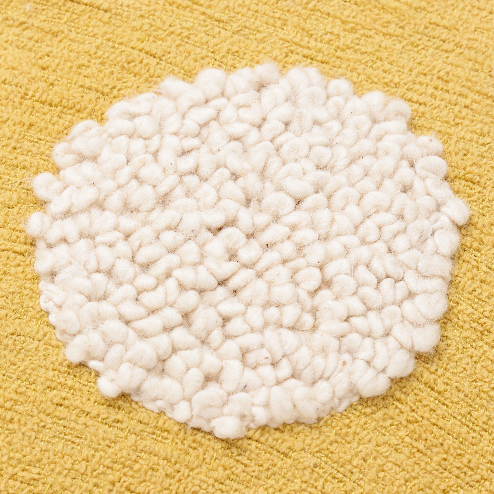 Drawing Emb Cushion Cover 450X450 Yellow