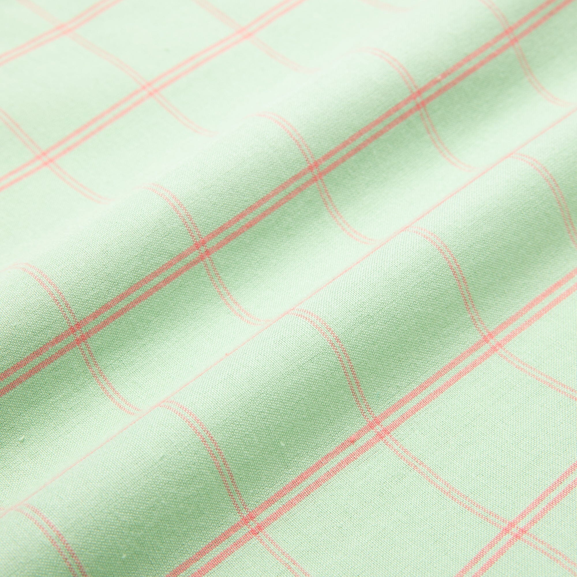 Frill Check Cushion Cover 450X450 Light Green