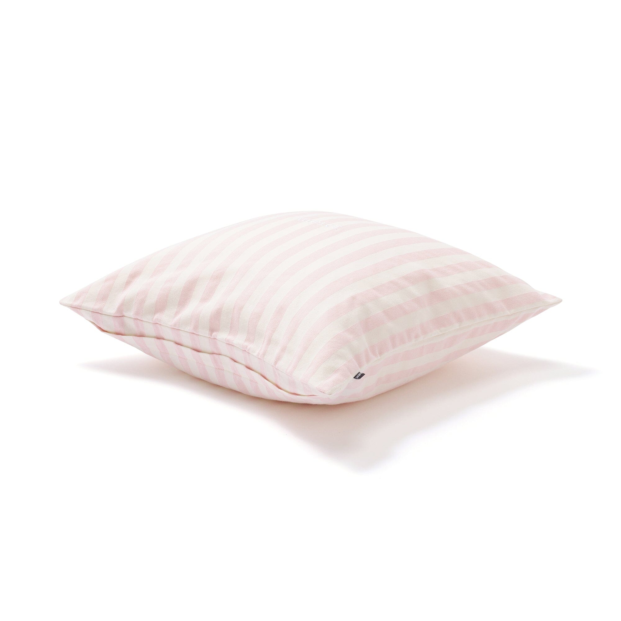 Merci Stripe Cushion Cover 450X450 White X Pink