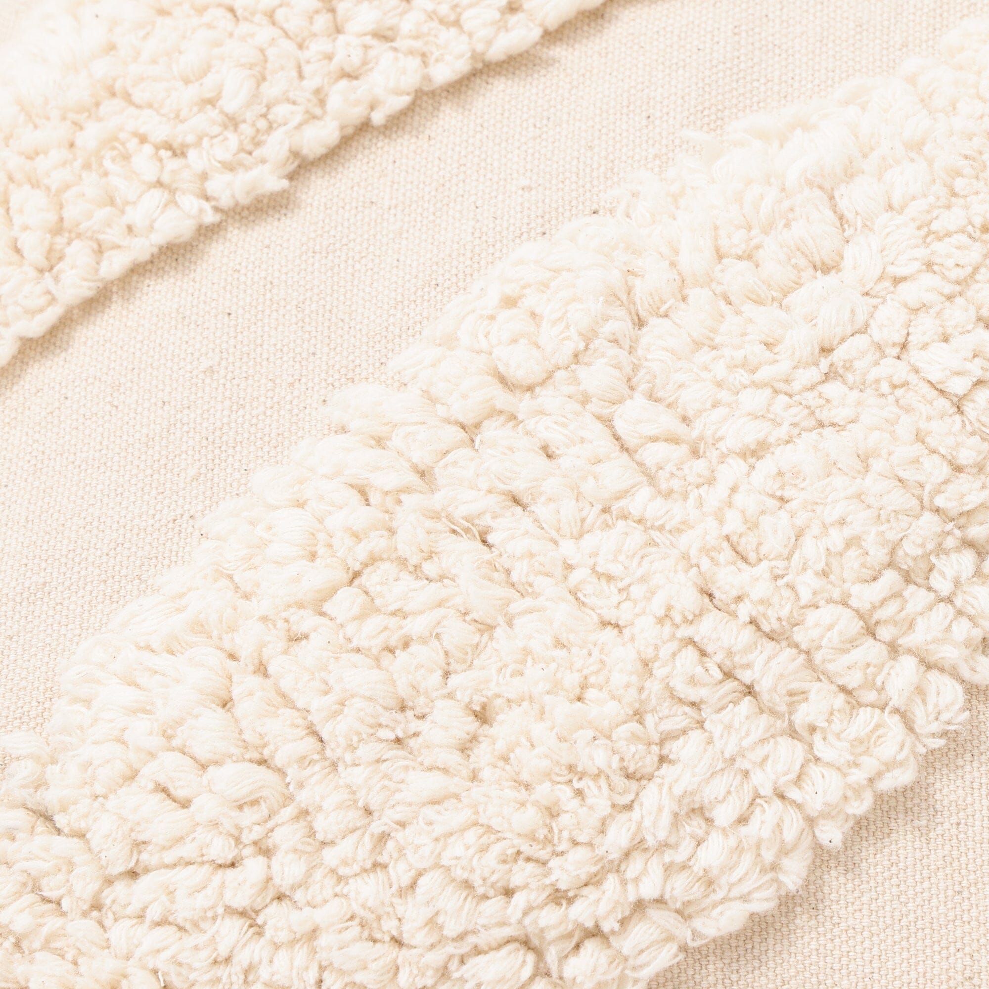 Tuft Drawing Cushion Cover 450X450 Natural