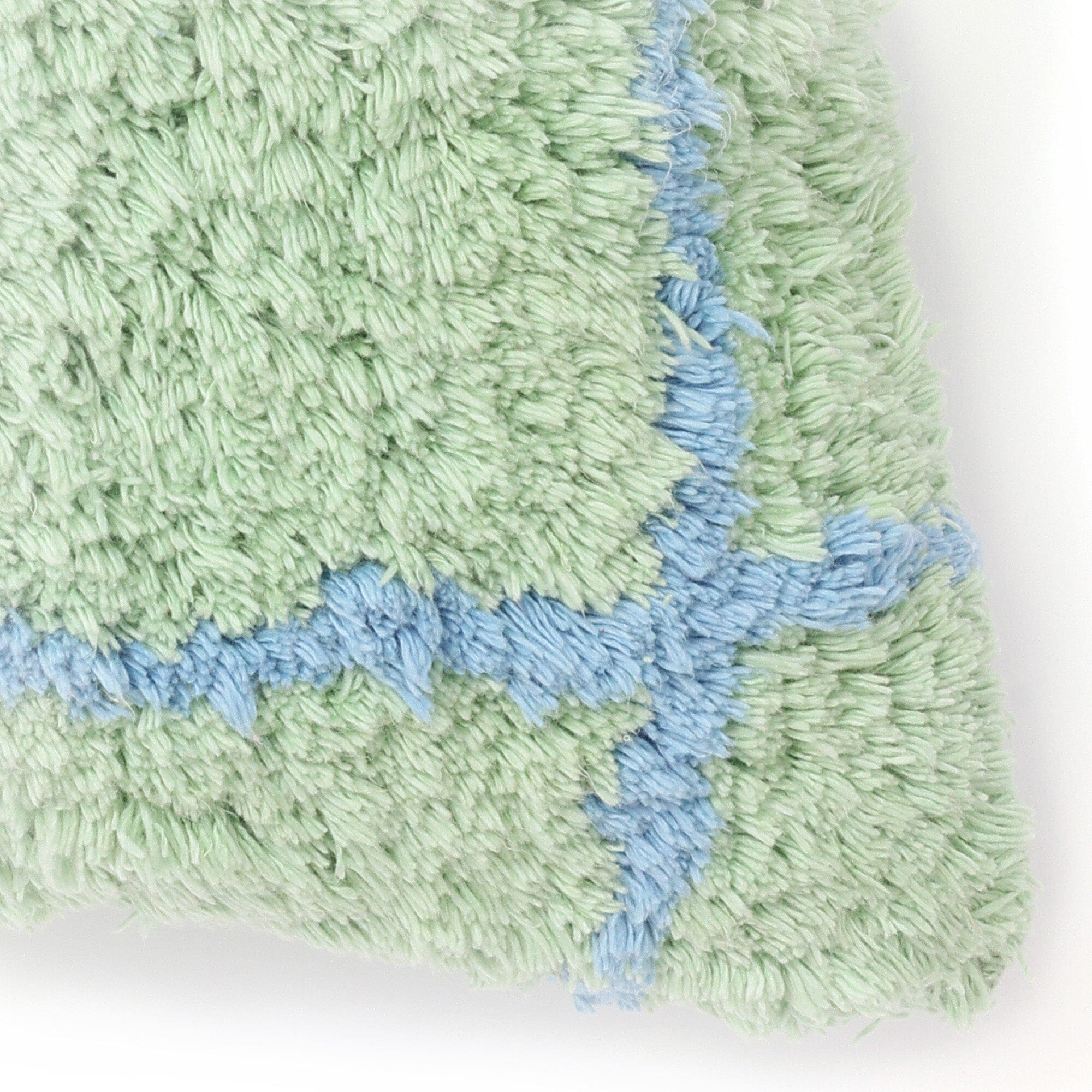 Tuft Check Cushion Cover 450X450 Green X Blue