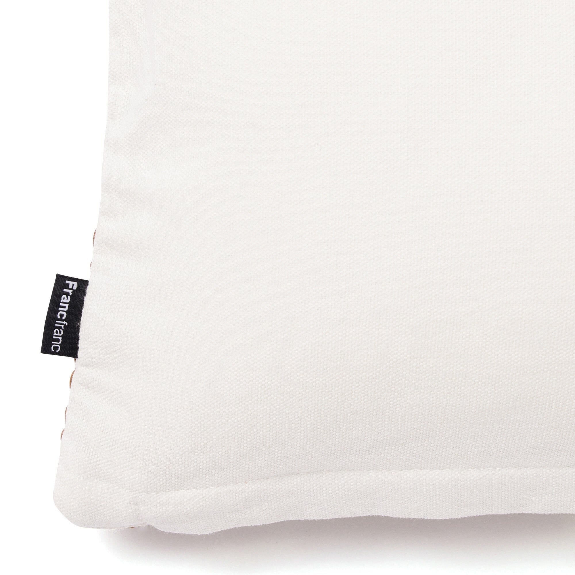 Ridge Line Drawing Cushion Cover 400 X 250 White X Brown