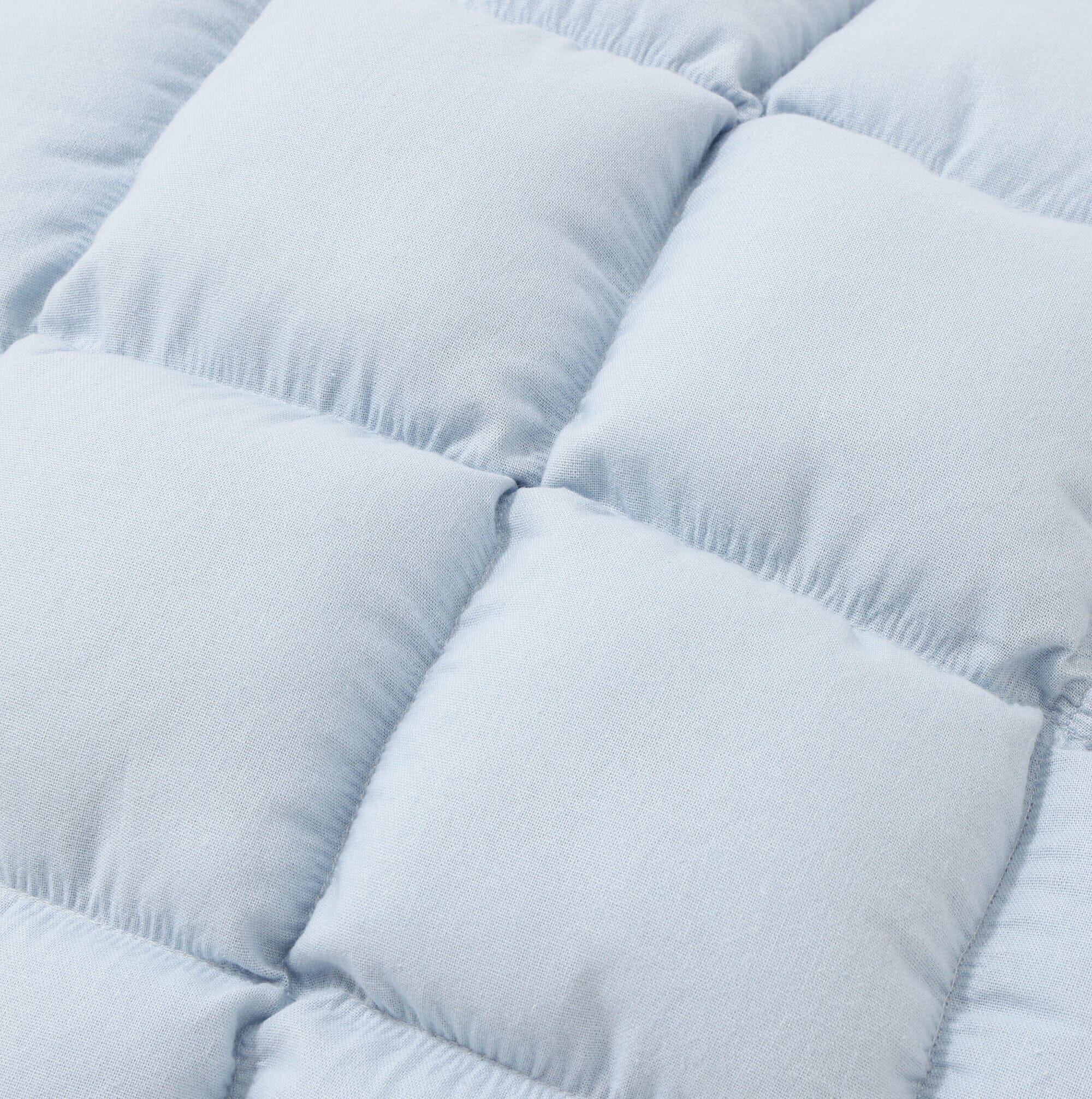 Square Quilt Cushion Cover 450 X 450 Light Blue