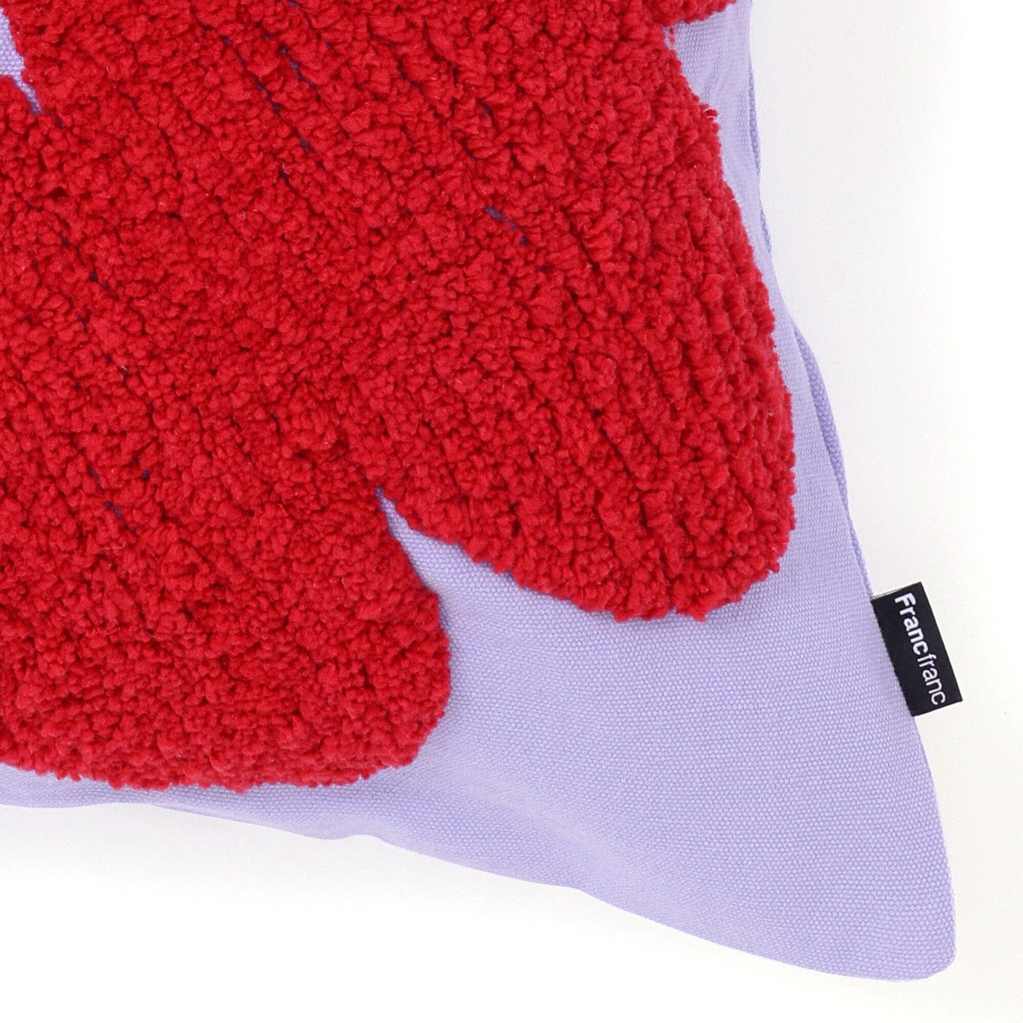 Tuft Art Cushion Cover 450X450 Purple