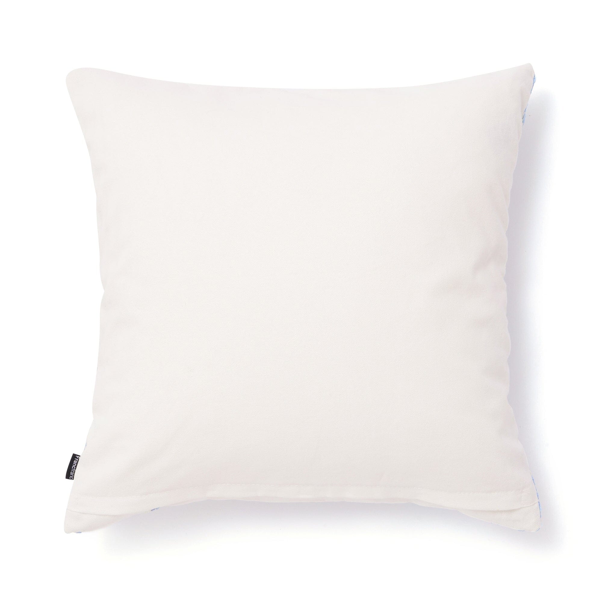 Machine Crochet Cushion Cover 450X450 White X Blue