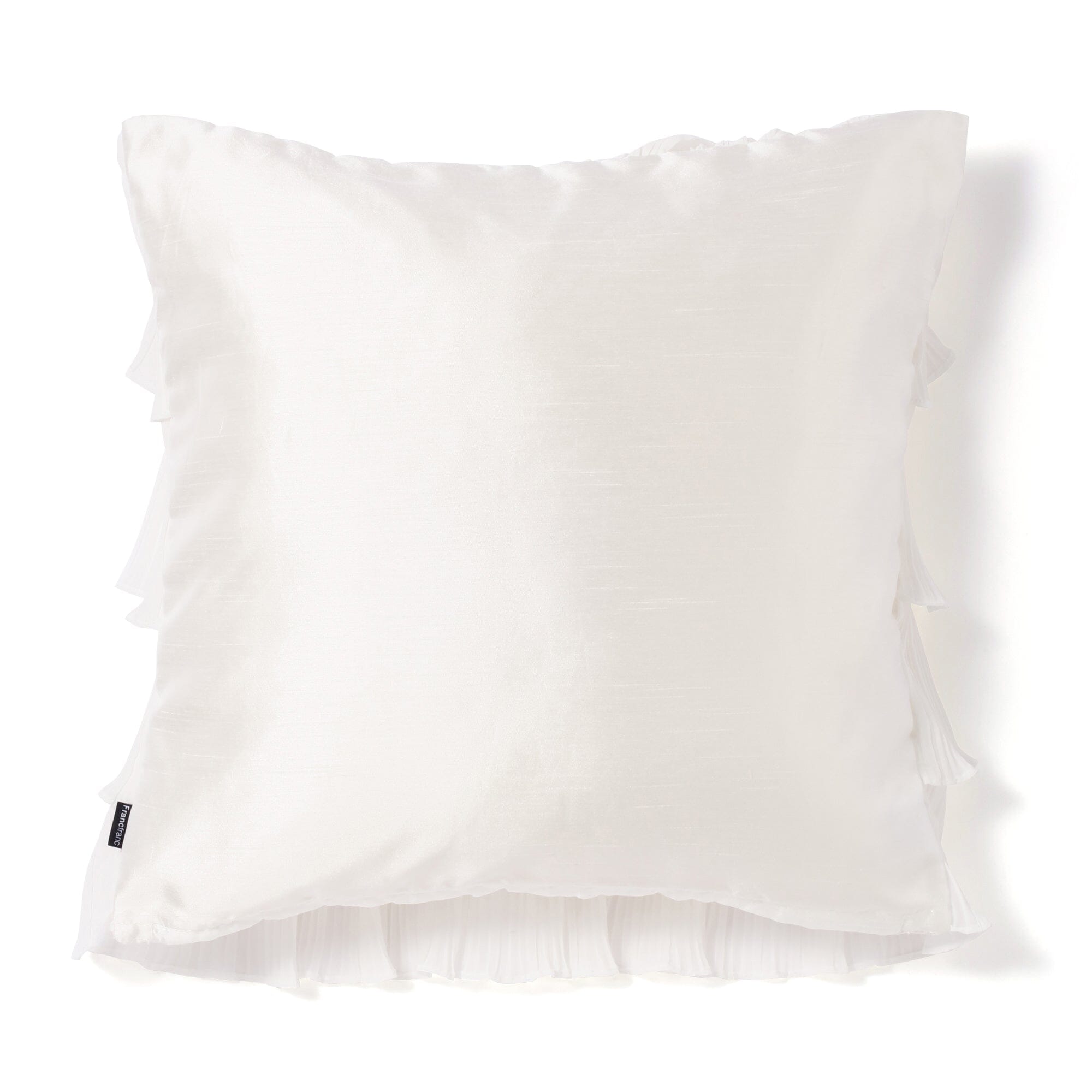 Frill Pleats Cushion Cover 450 X 450 White
