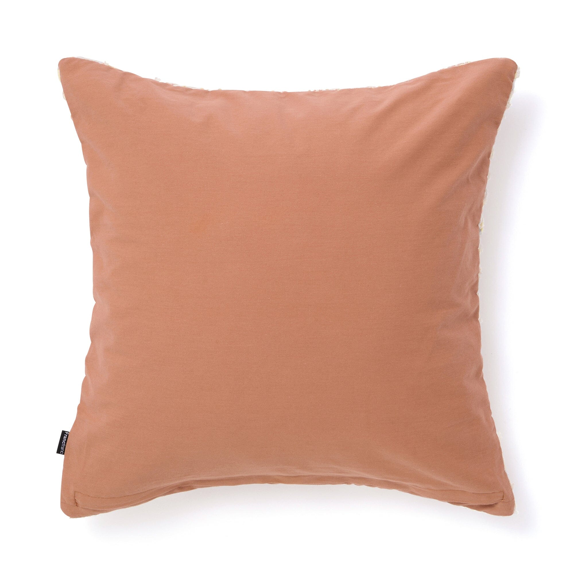 Fancy Tweed Cushion Cover 450X450 Ivory X Orange