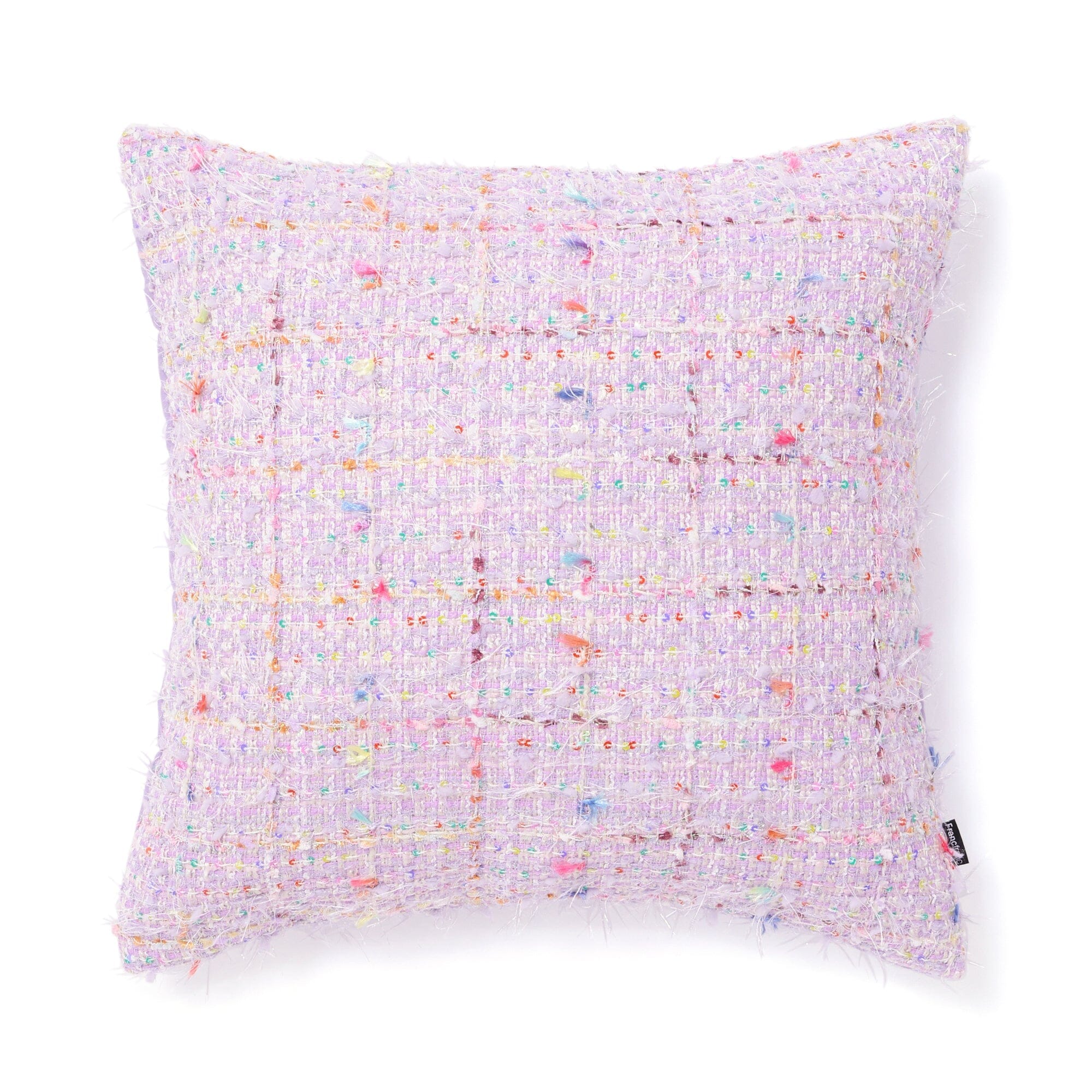 Fancy Tweed Cushion Cover 450X450 Purple