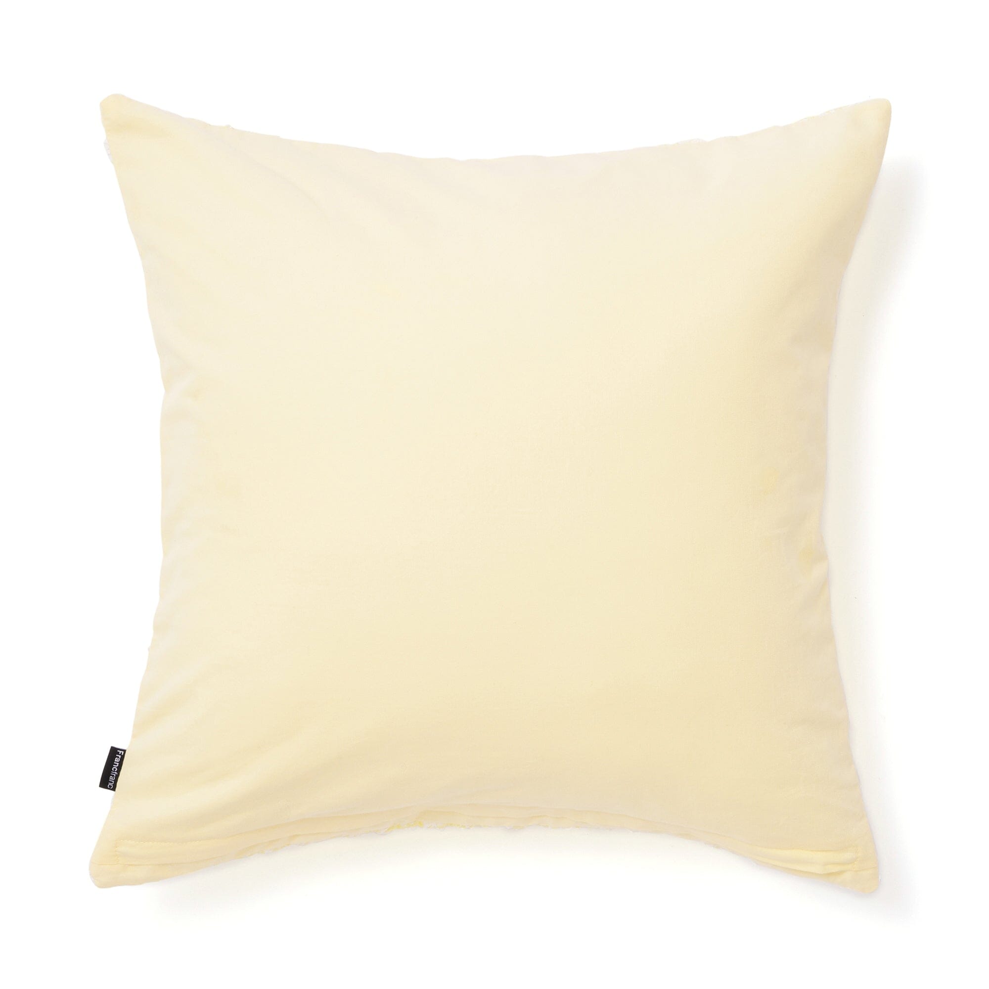 Popcorn Check Cushion Cover 450X450 White X Yellow