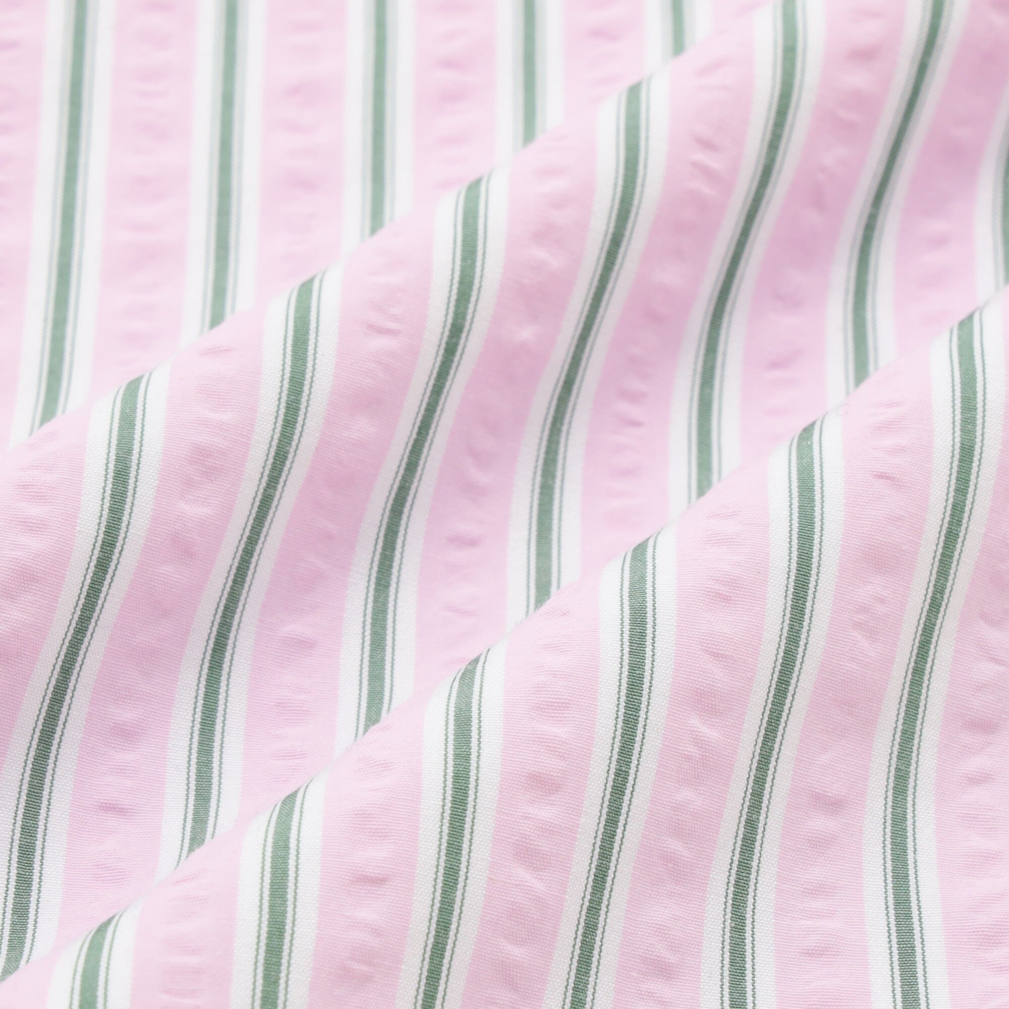 Frill Stripe Cushion Cover 450X450 Pink X Green