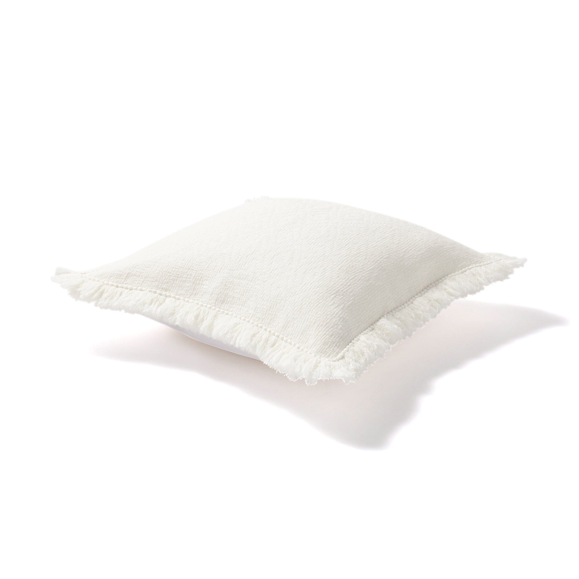 Diamond Fringe Cushion Cover 450X450 White