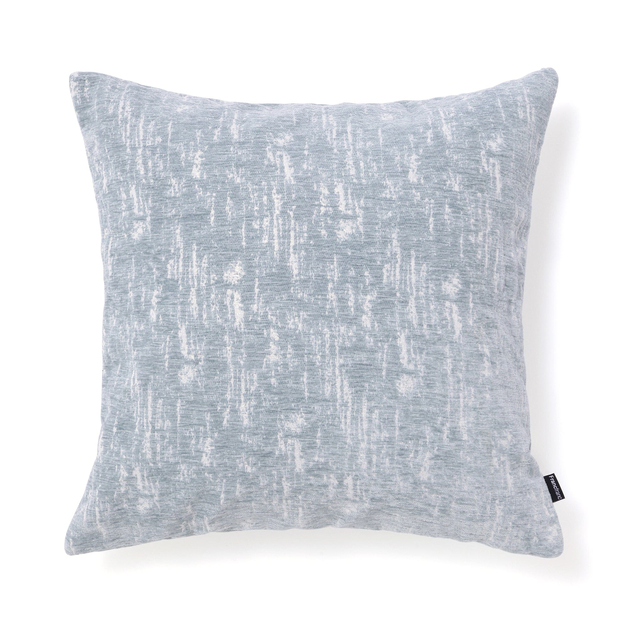 Velvet Jacquard Cushion Cover 450 X 450 Light Blue X Silver