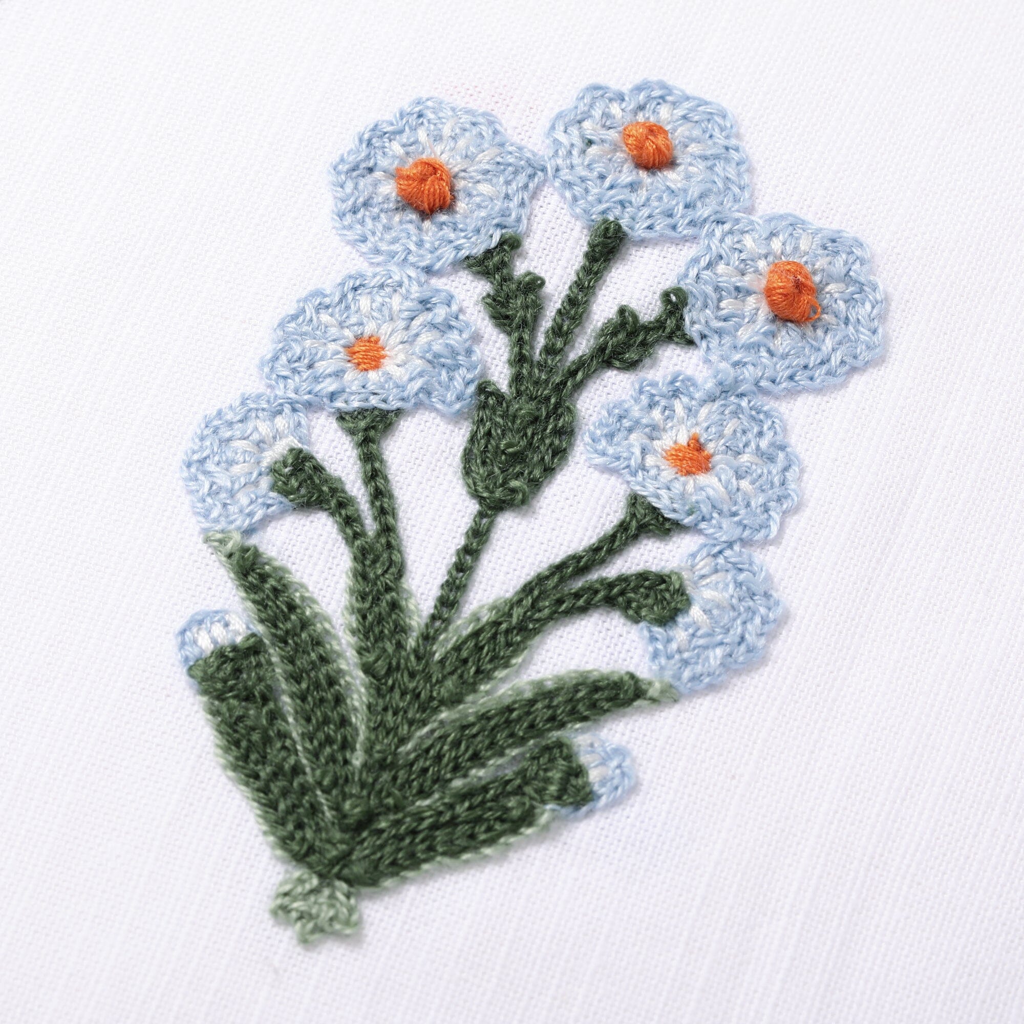 Emb Flower Cushion Cover 450X450 Multi (B-014)