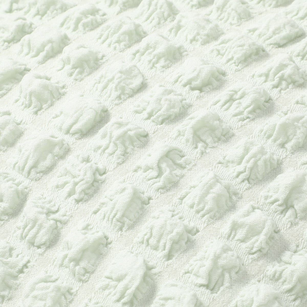 Popcorn Waffle Cushion Cover 450X450 Light Green