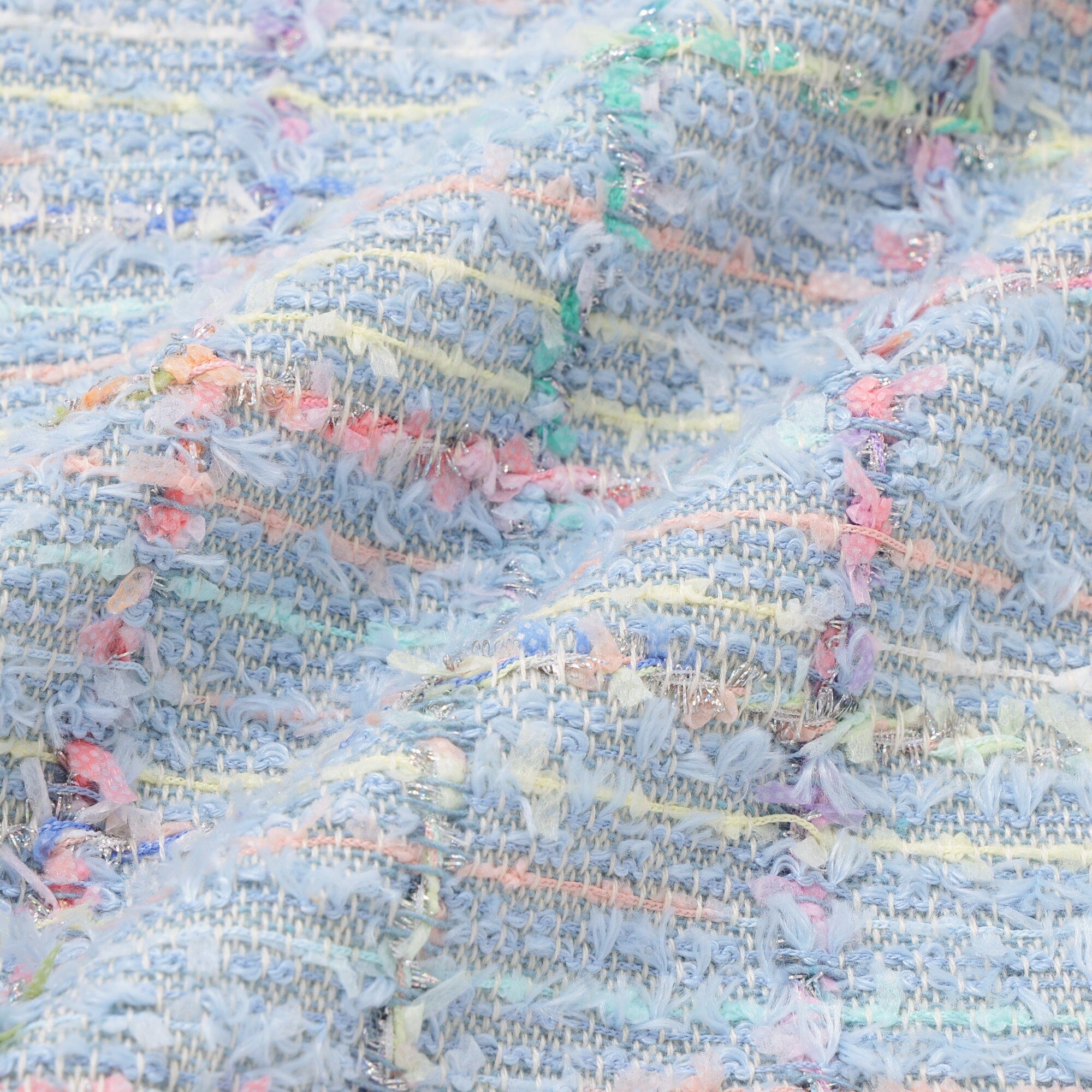 Fancy Tweed Cushion Cover 450X450 Blue