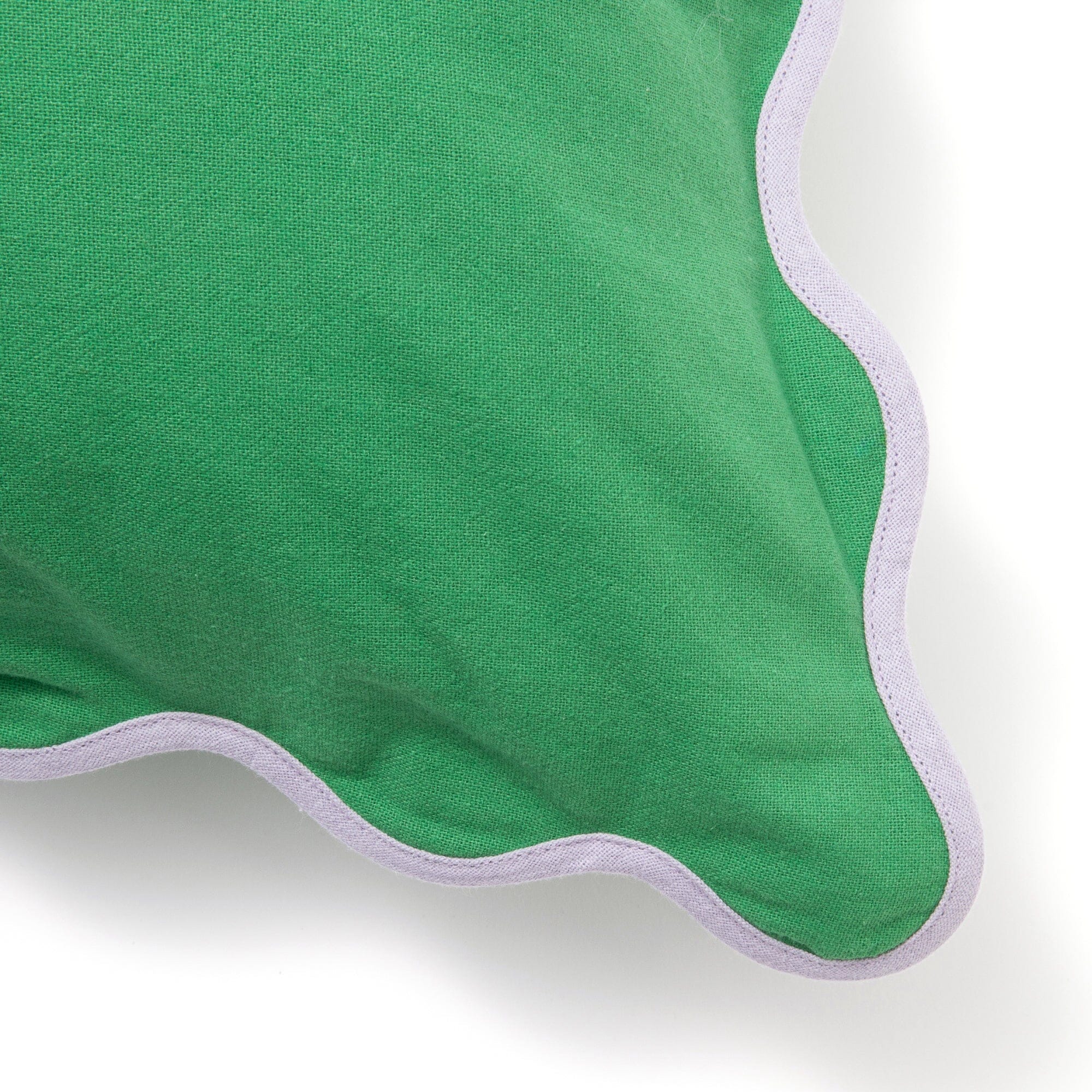 Bicolor Wave Cushion Cover 450X450 Green