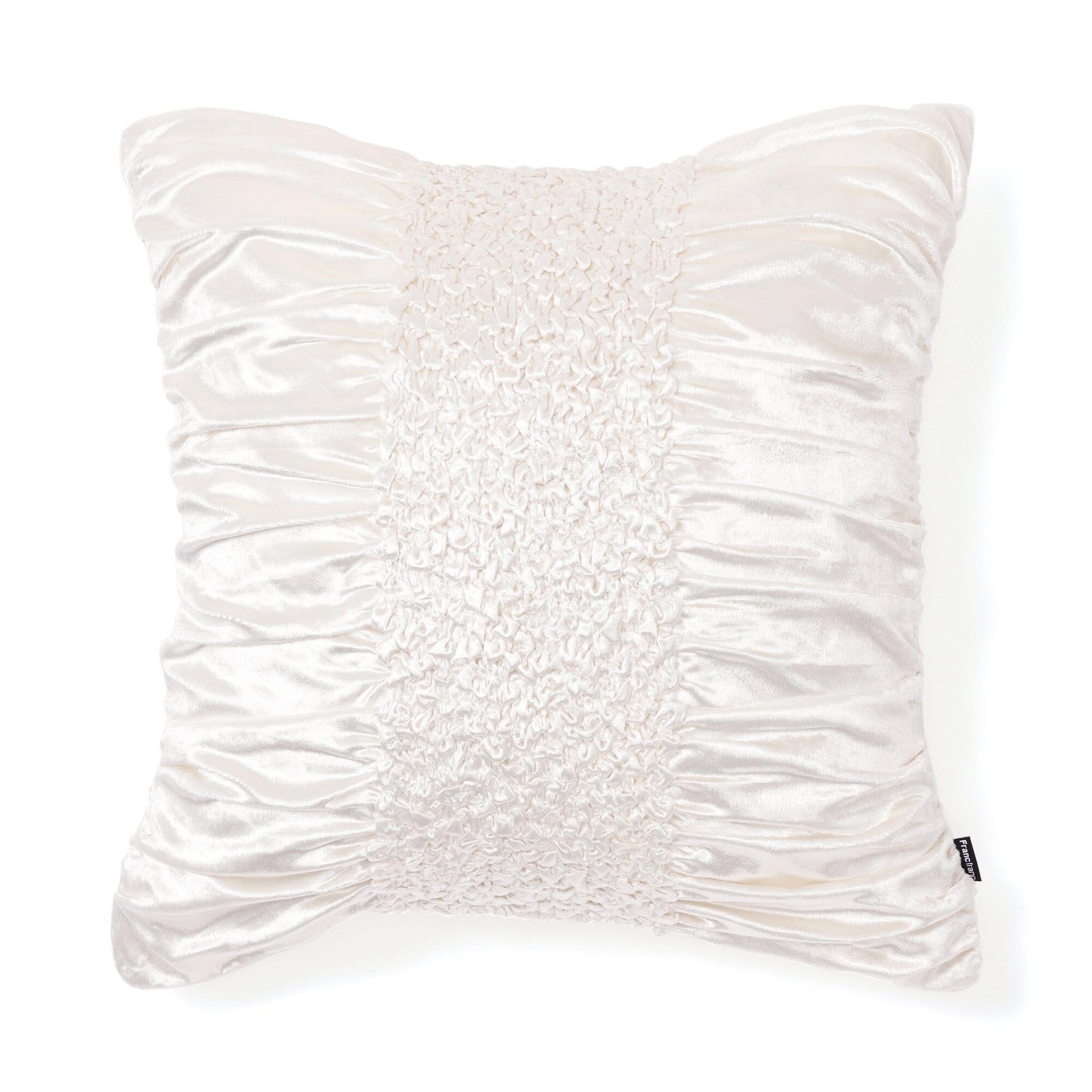Smocking Cushion Cover 450 X 450 White