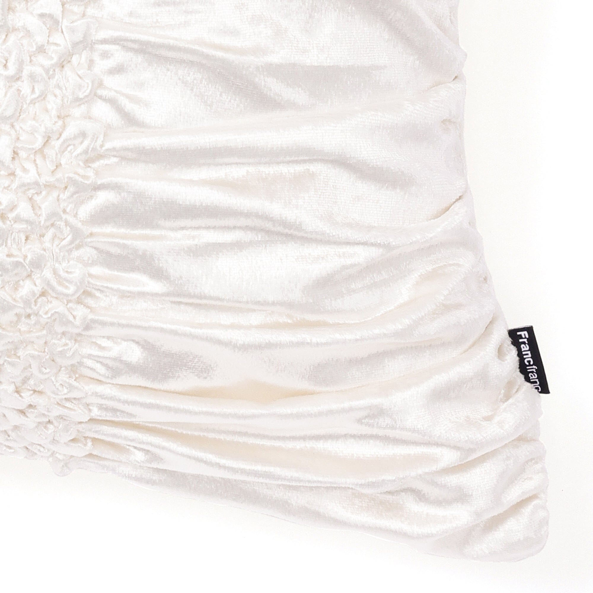 Smocking Cushion Cover 450 X 450 White