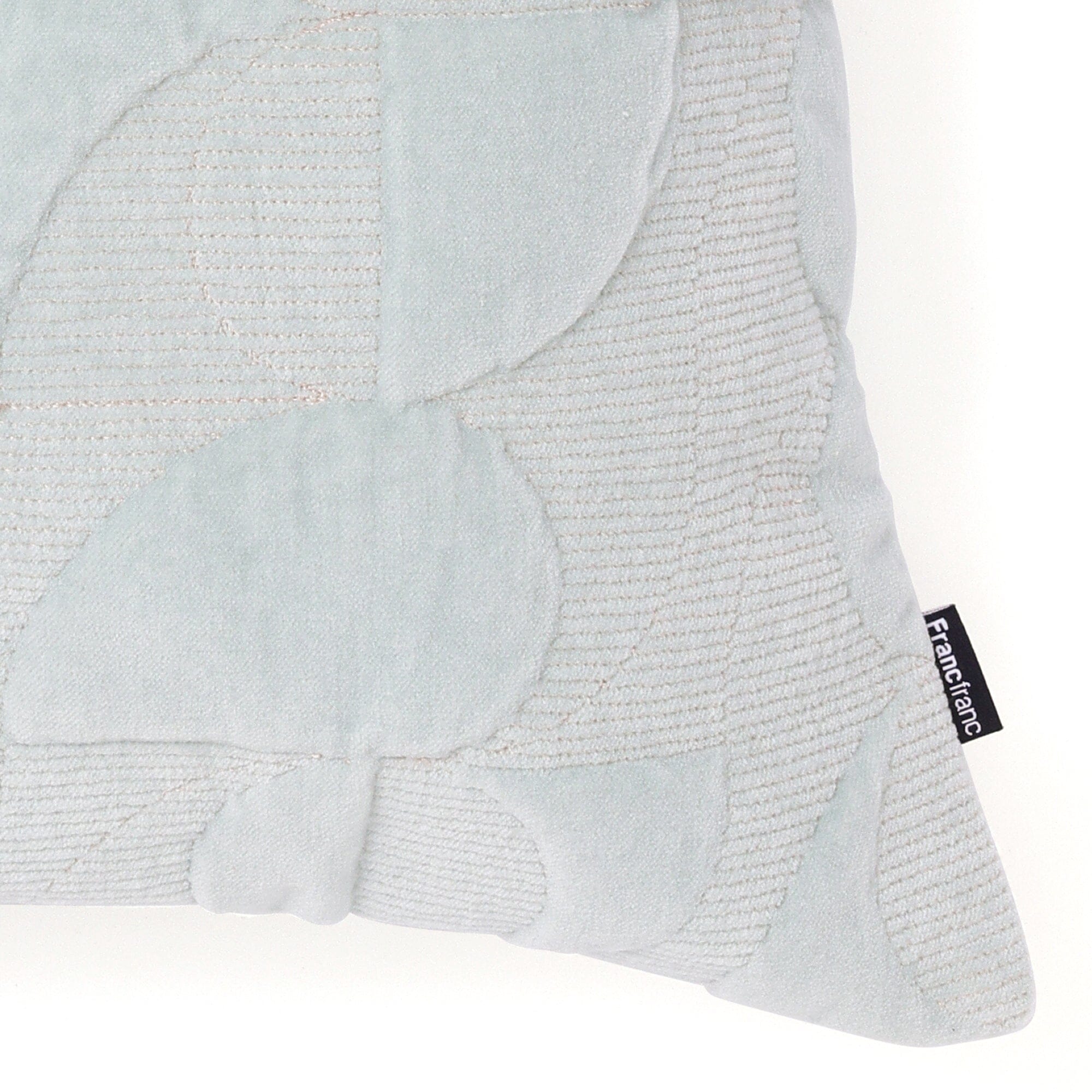 Art Stitch Cushion Cover 450X450 Light Green