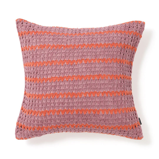 Border Crochet Cushion Cover 450 X 450 Purple