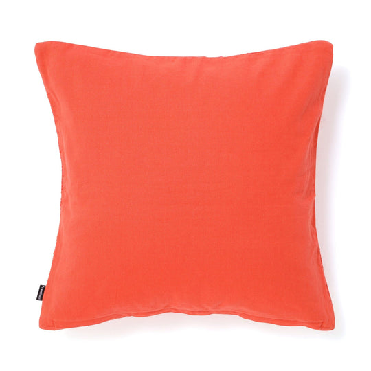 Bicolor Pom-Pom Cushion Cover 450 X 450 Orange X Purple