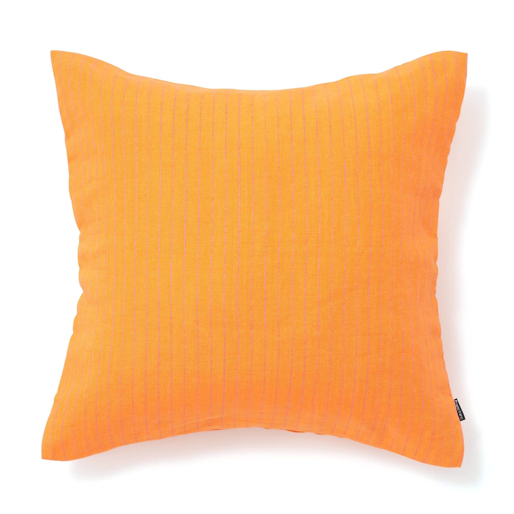 Linen Line Cushion Cover 450 X 450 Orange