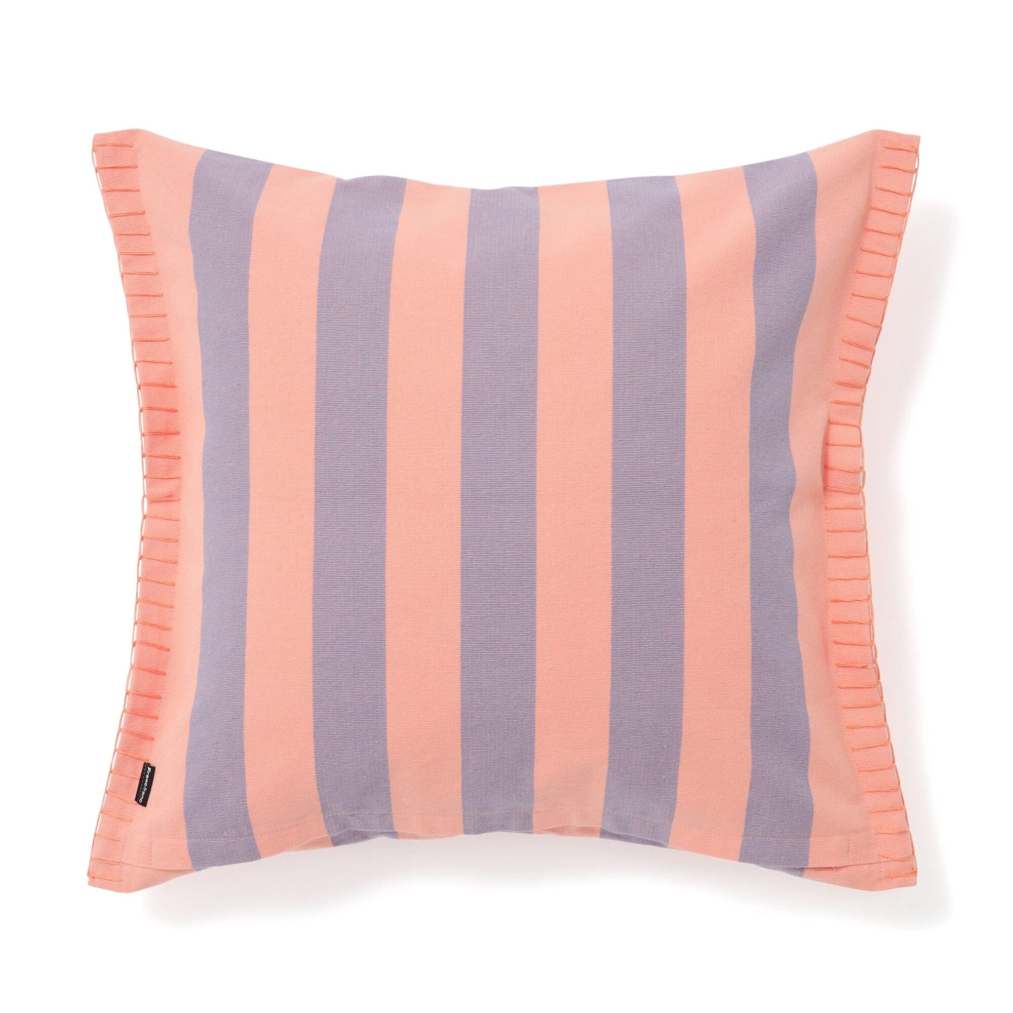 Stripe Stitch Cushion Cover 450 X 450 Purple x Orange