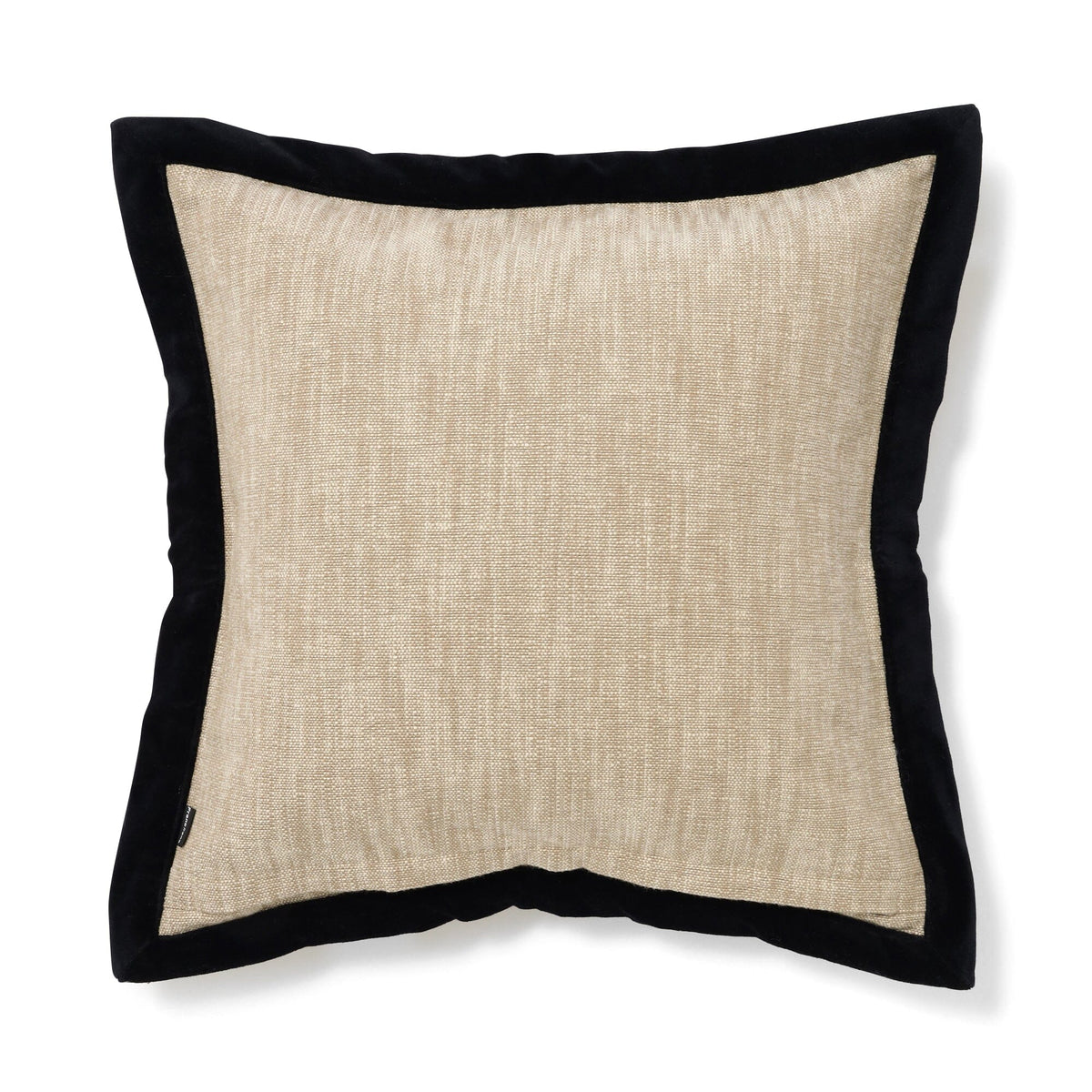 Velvet Flange Cushion Cover 450 X 450  Natural