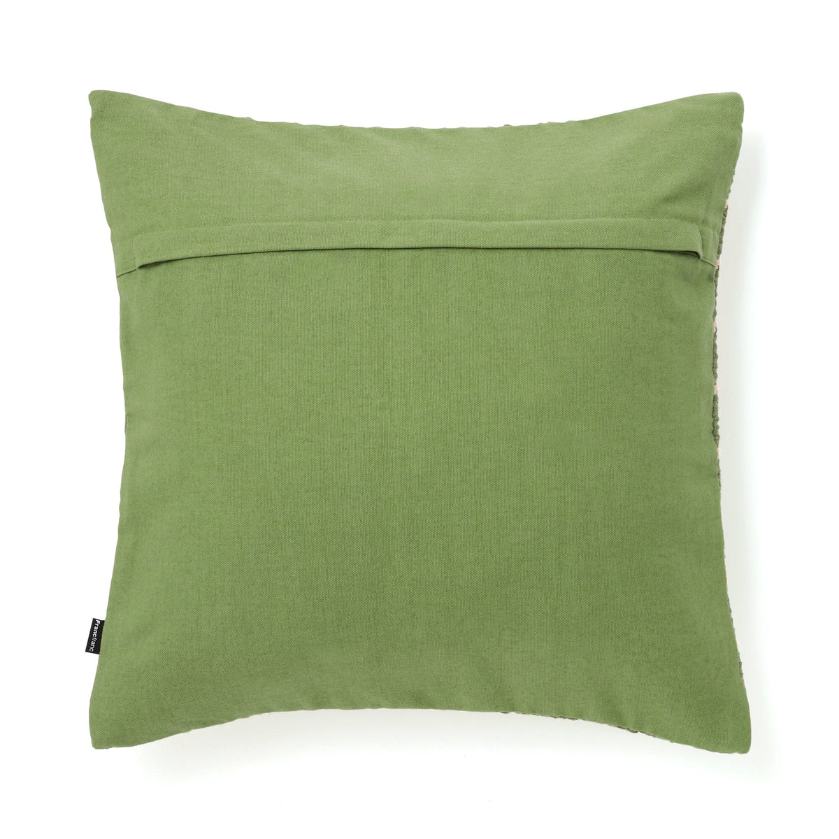 Weave Windowpane Cushion Cover 450 X 450 Green X Pink