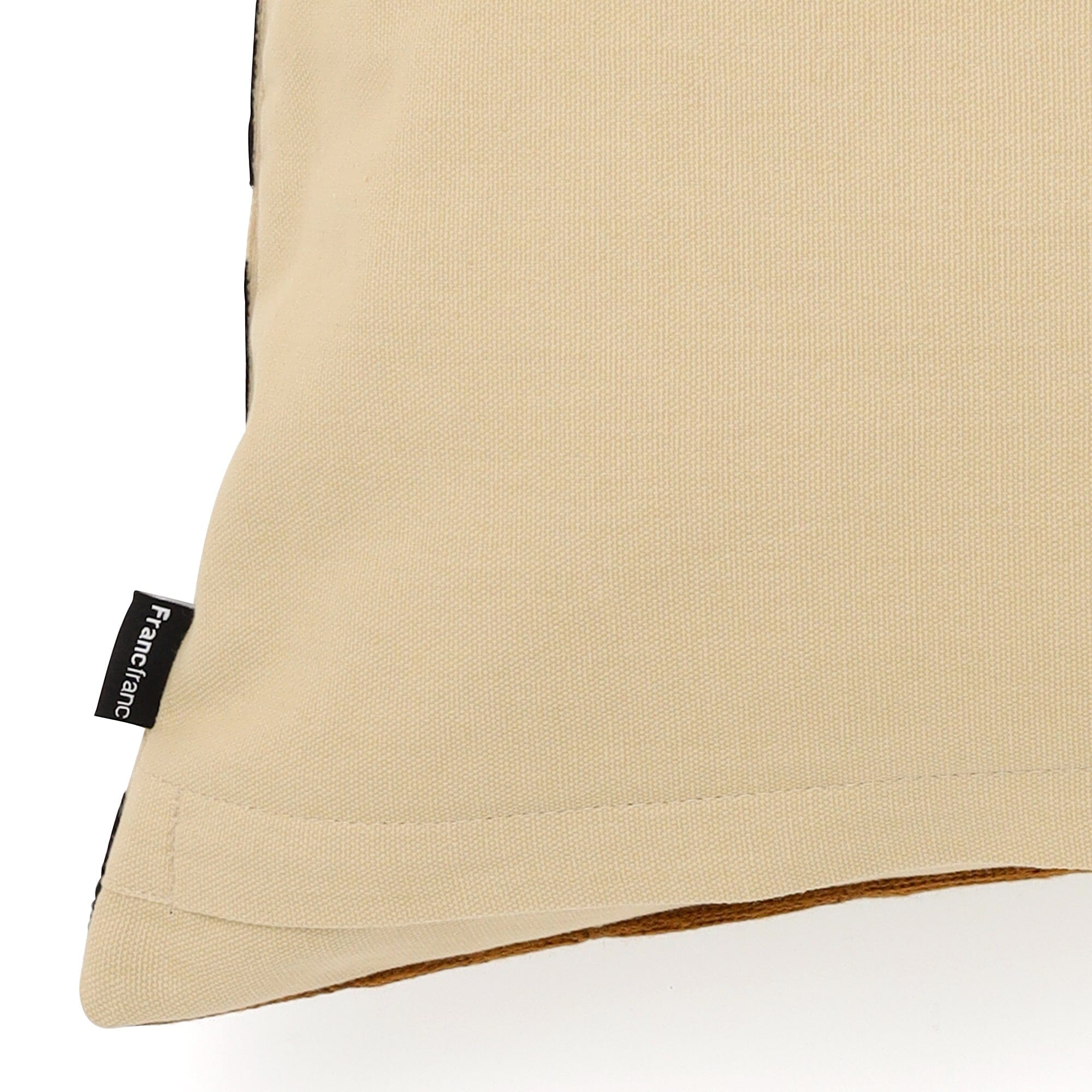 Emb Geometric Cushion Cover 450 X 450  Beige