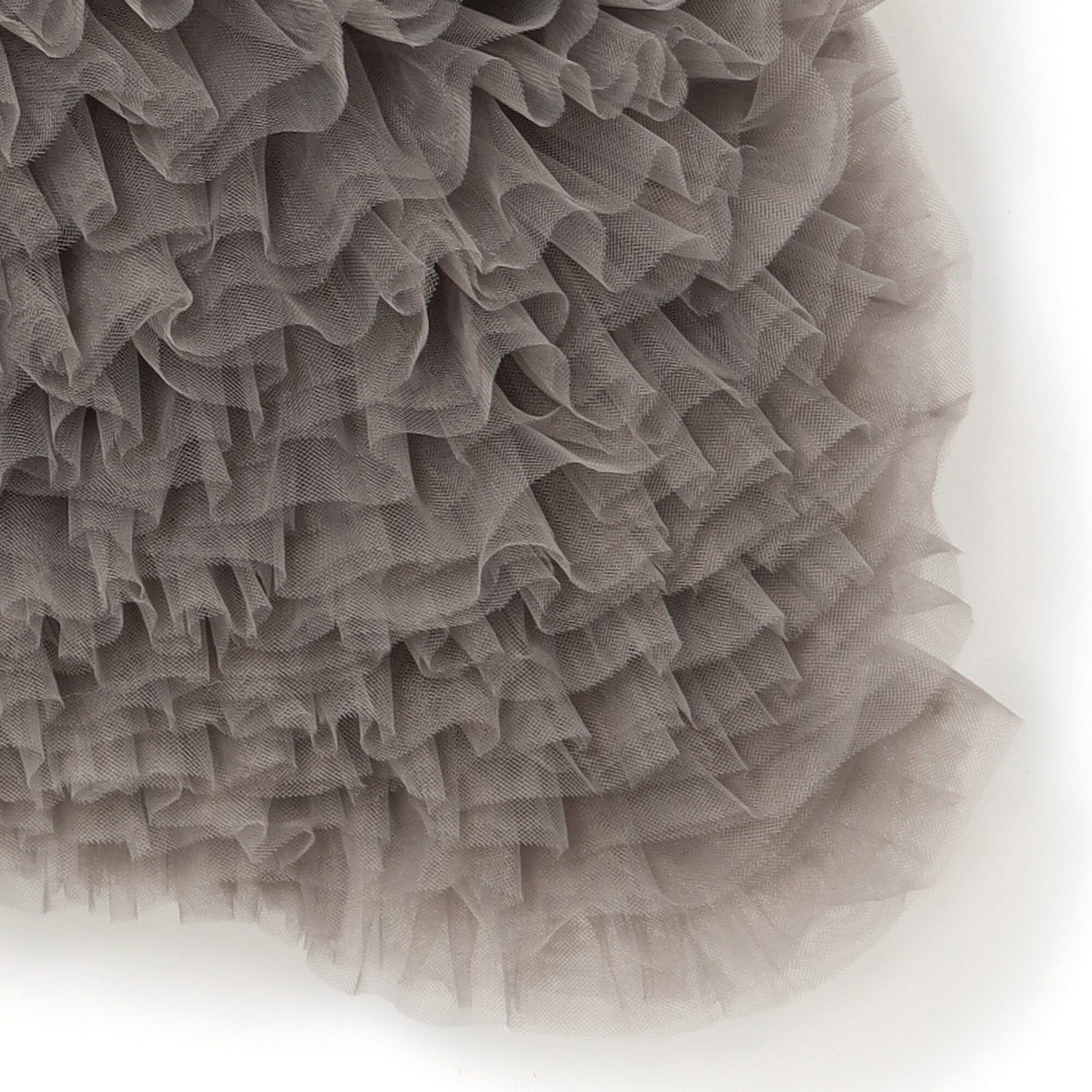 Tulle Frill Cushion Cover 450 X 450  Gray