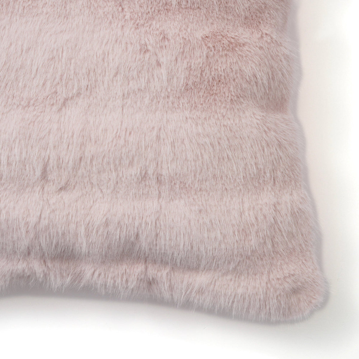 Eco fur Cushion Cover 450 X 450 Light Pink