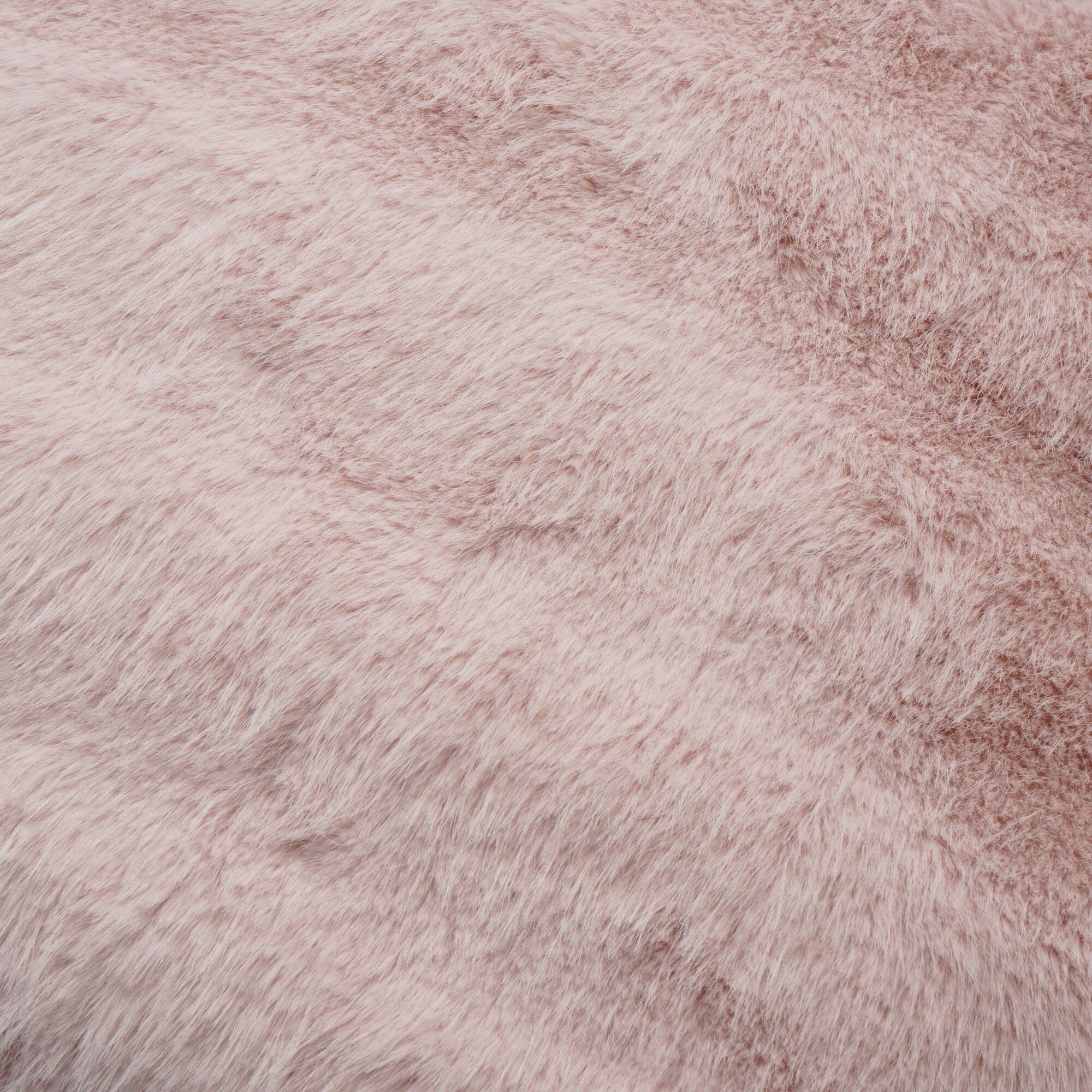 Eco fur Cushion Cover 450 X 450 Light Pink