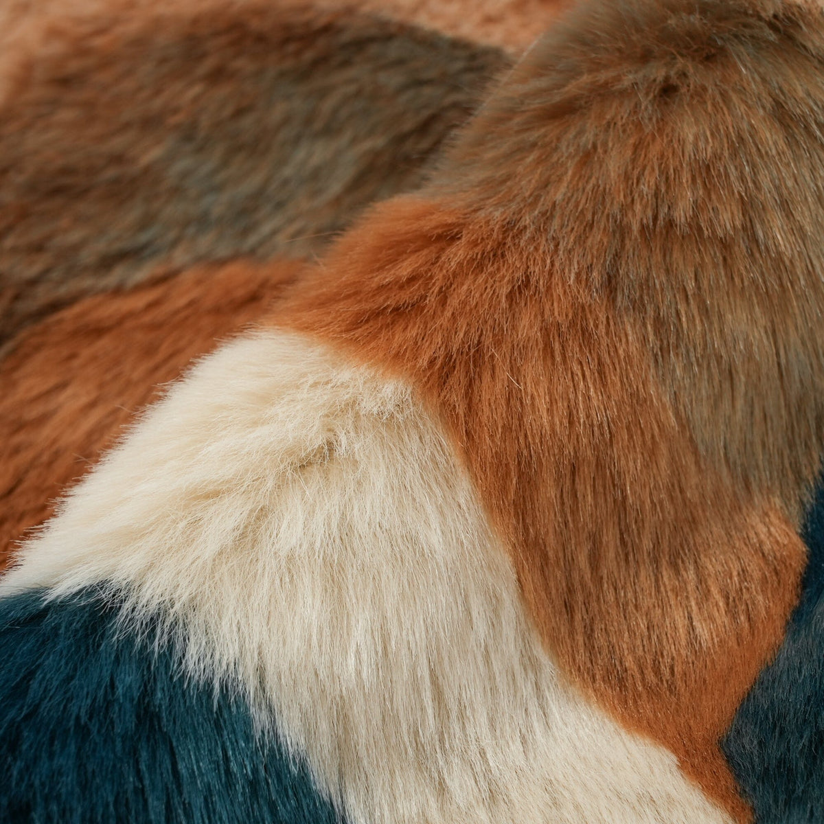 Eco Fur Cushion Cover 450 X 450 Multicolor