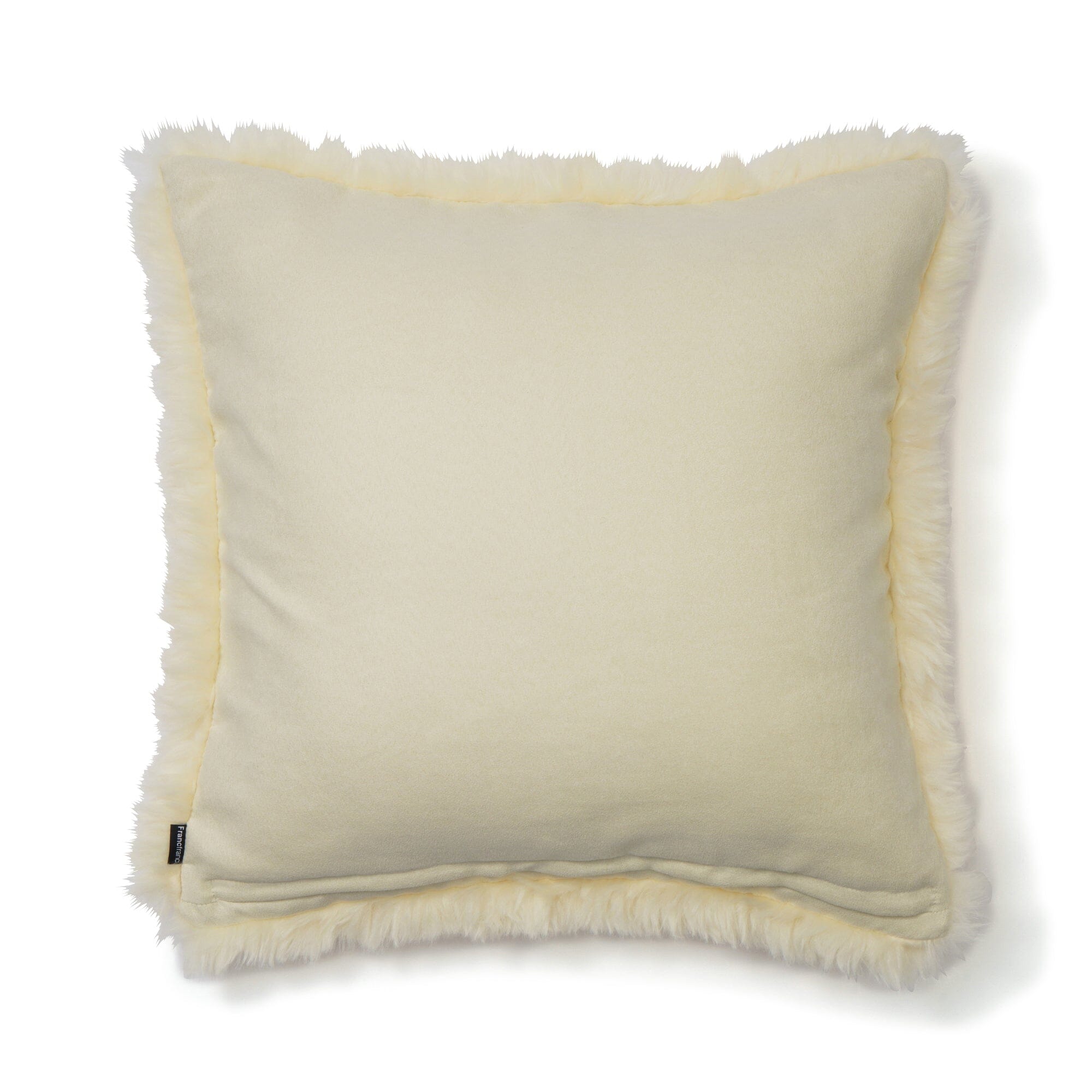 Eco Fur Cushion Cover 450 X 450 Light Yellow