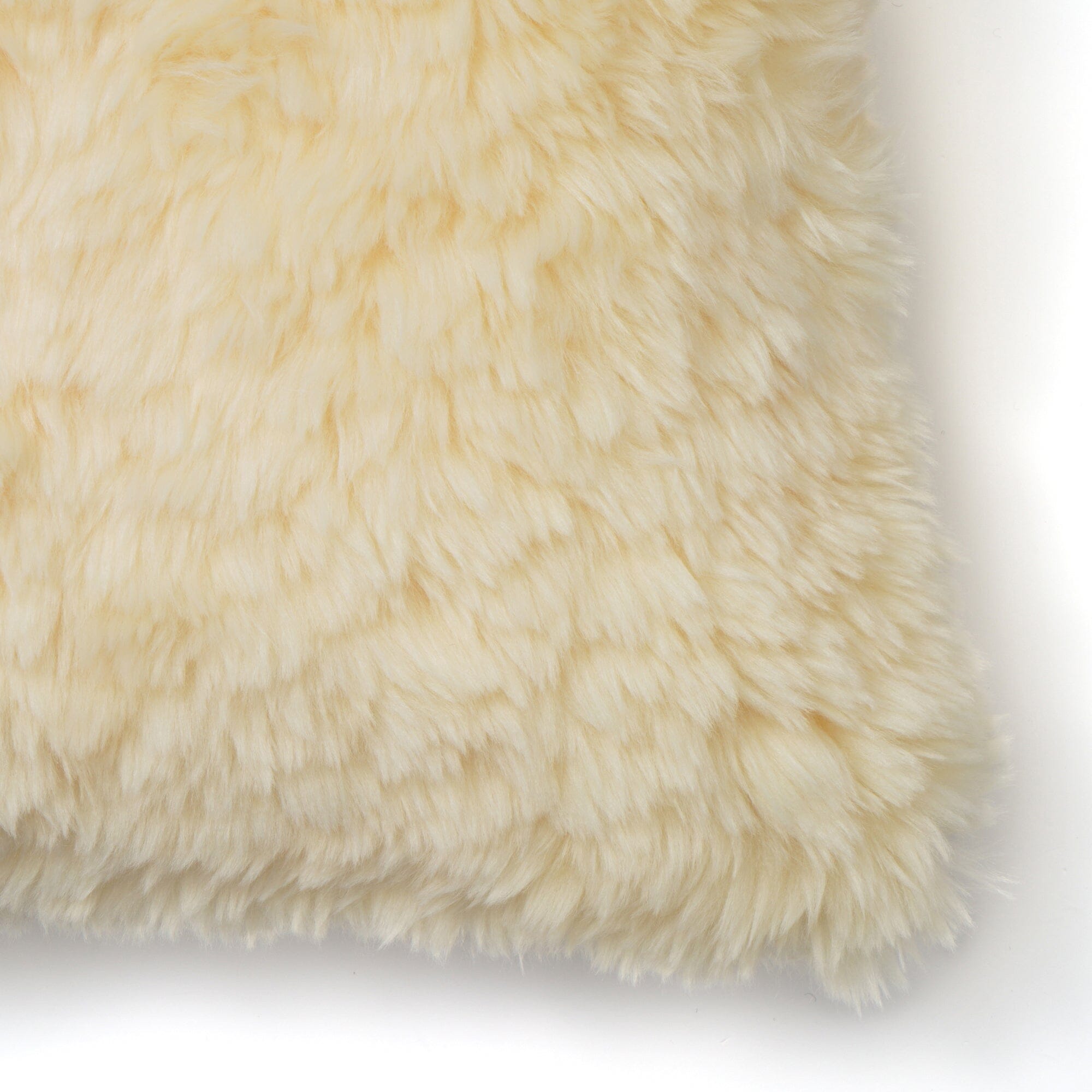 Eco Fur Cushion Cover 450 X 450 Light Yellow
