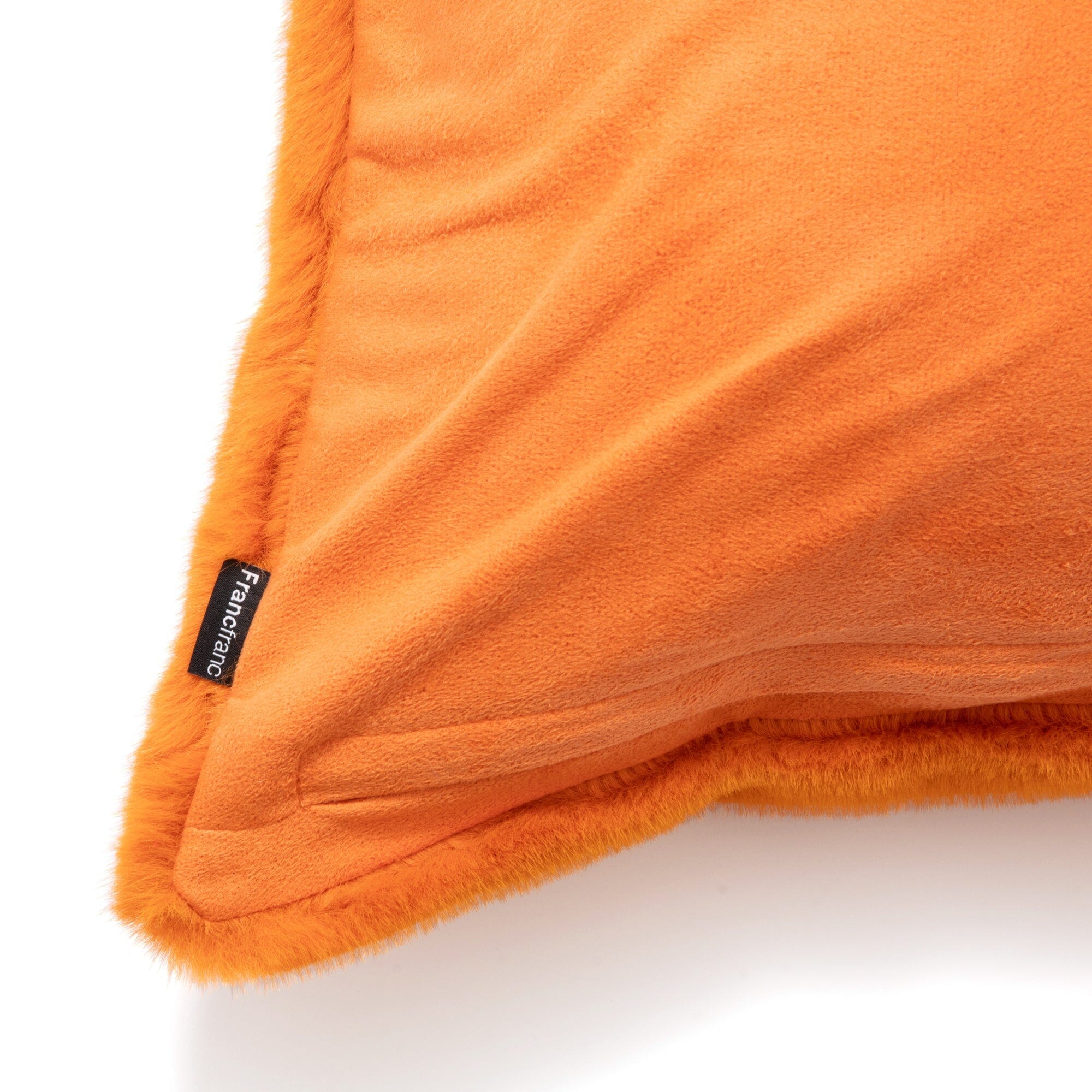 Eco Fur Cushion Cover 450X450 Orange