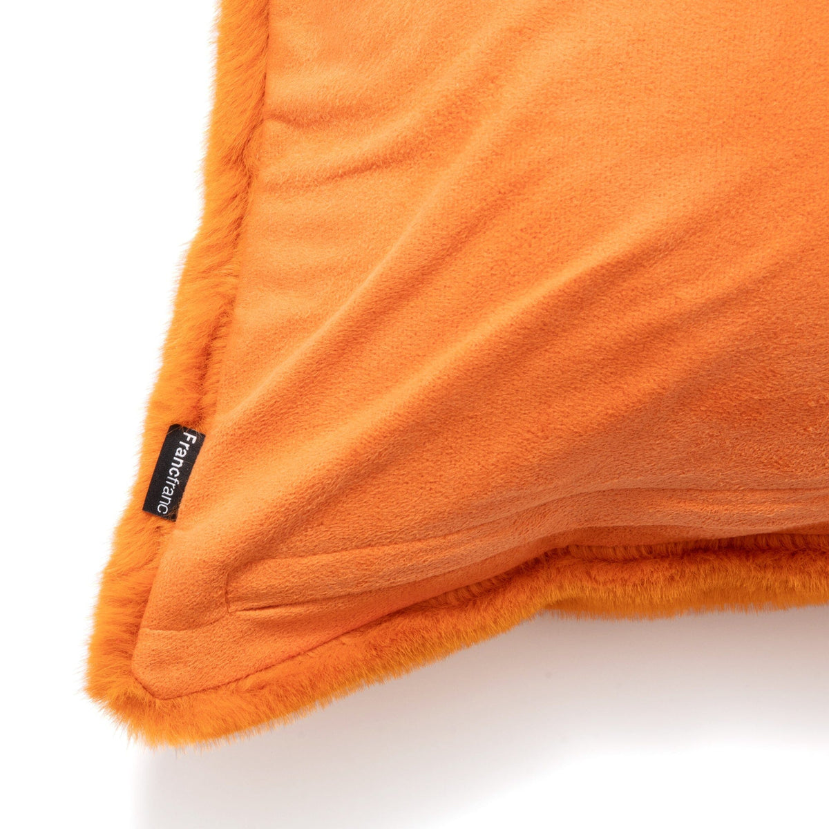 Eco Fur Cushion Cover 450X450 Orange