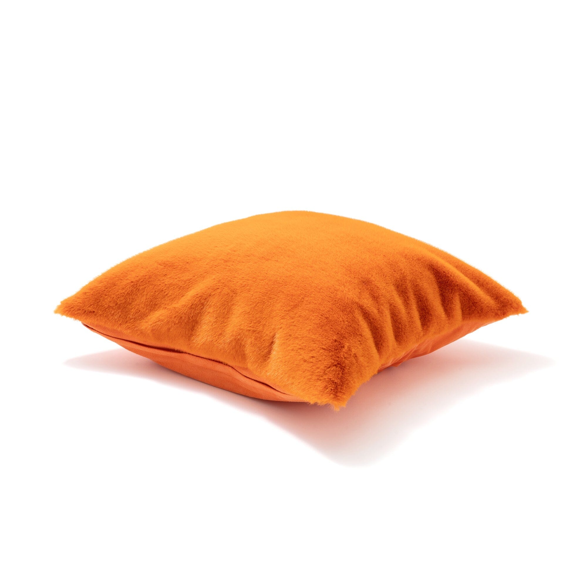 Eco Fur Cushion Cover 450X450 Orange