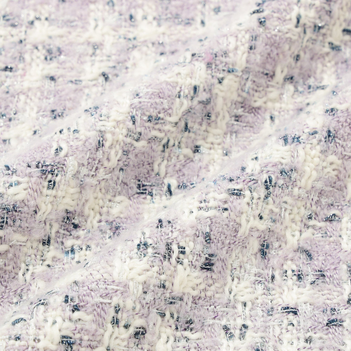 Fancy Tweed Cushion Cover 450 X 450  Purple