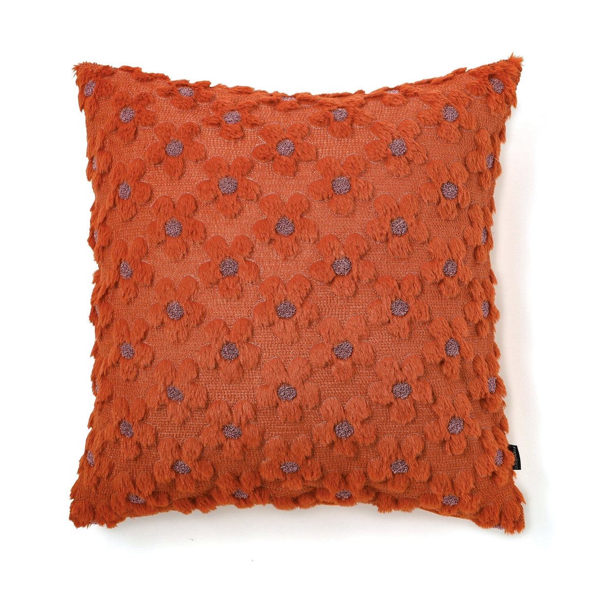Eco Fur Cushion Cover 450X450 Orange