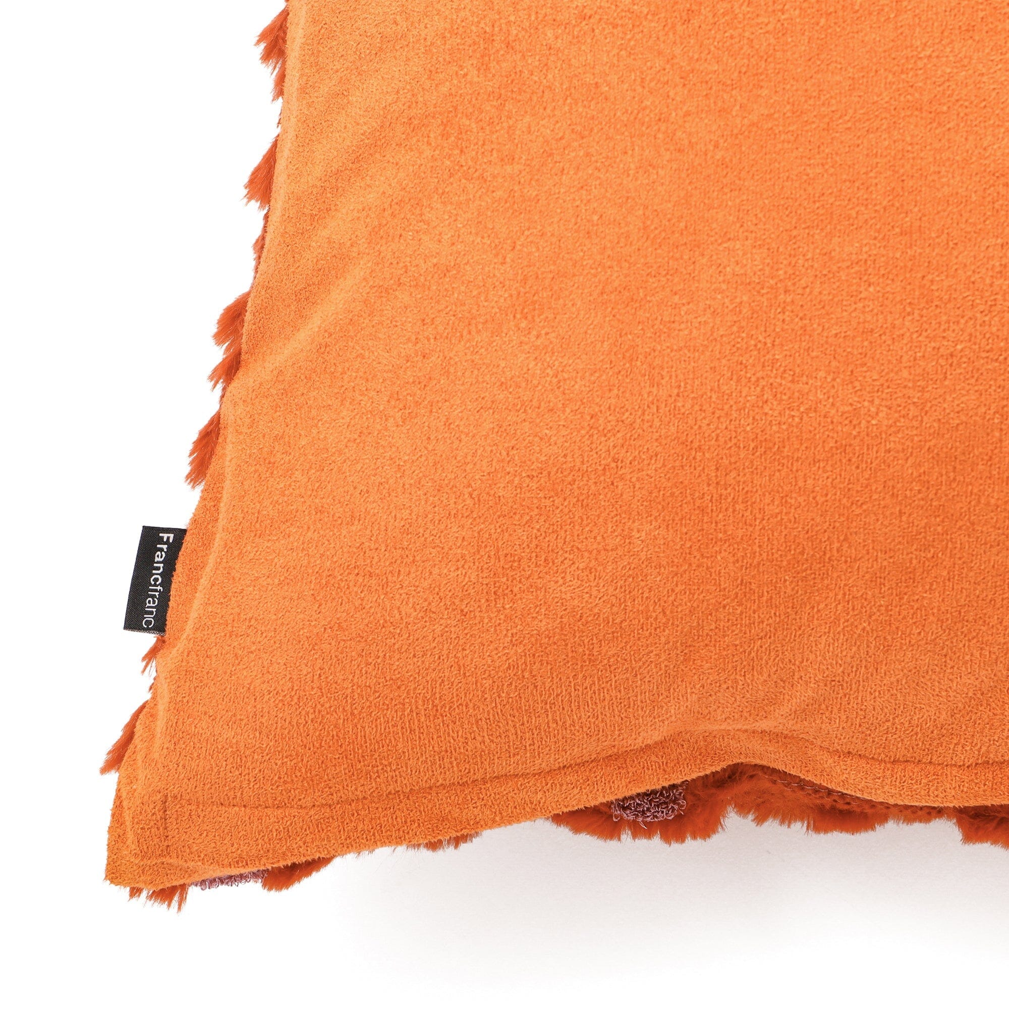Eco Fur Cushion Cover 450X450 Orange
