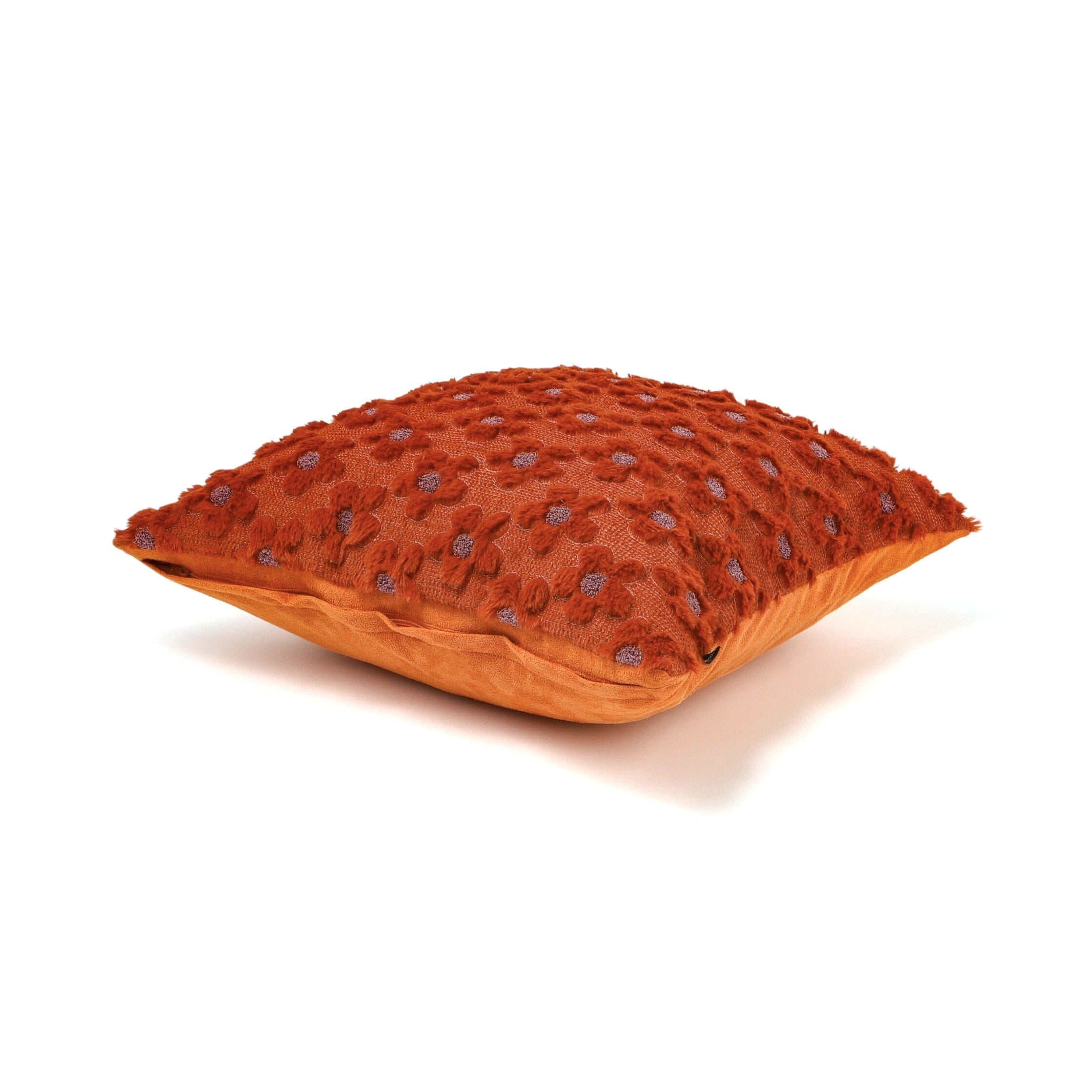 Eco Fur Cushion Cover 450X450 Orange