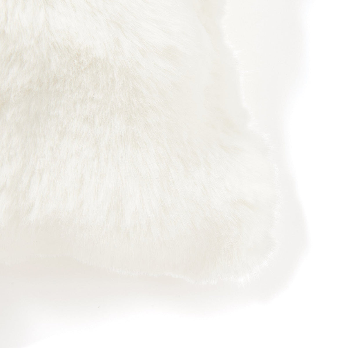 Eco Fur Cushion Cover 450X450 White
