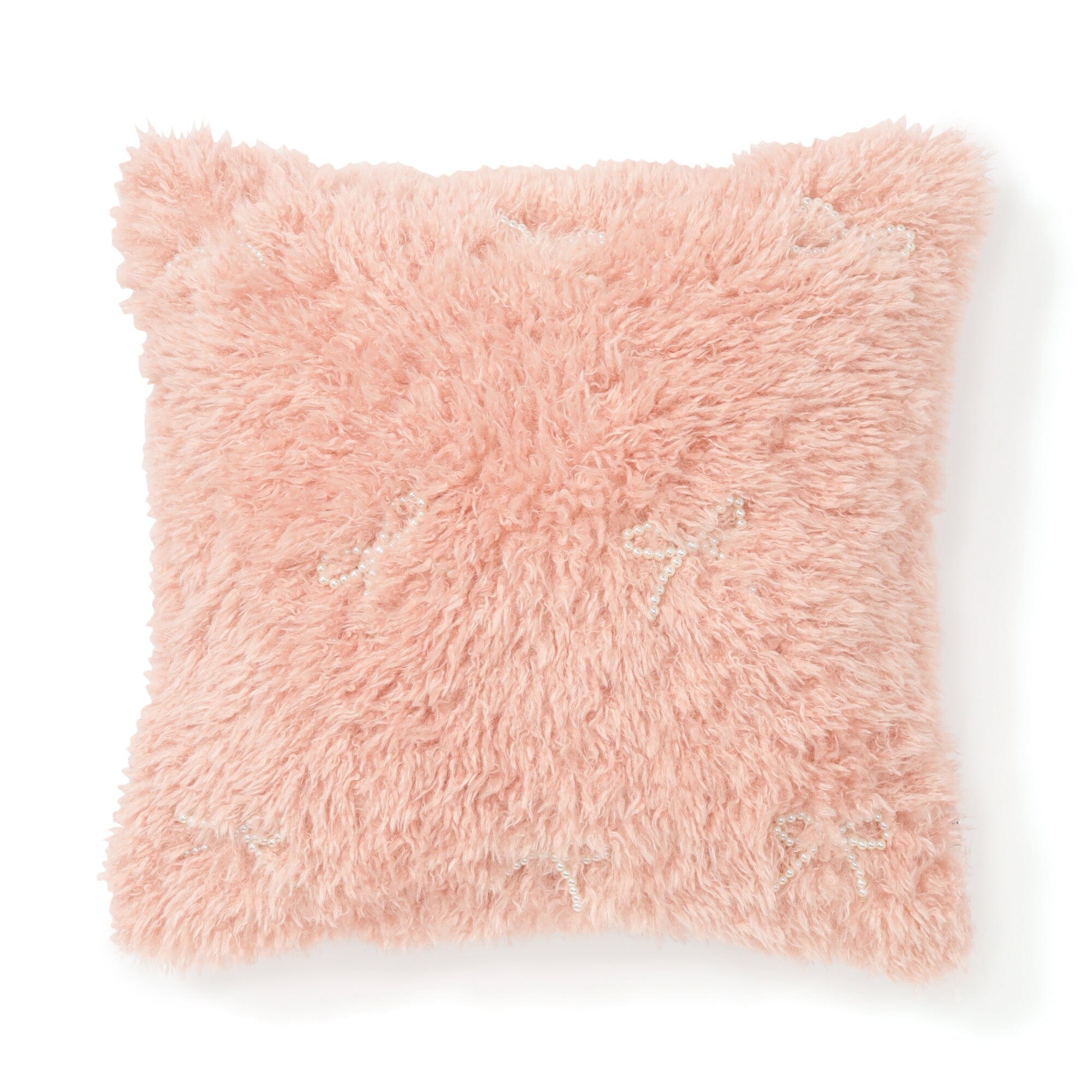 Eco Fur Cushion Cover 450X450 Pink