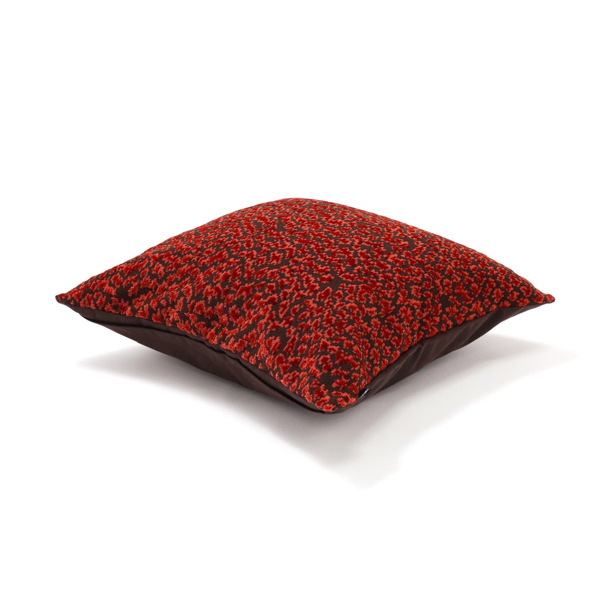 Jq Leopard Cushion Cover 450 X 450  Brown X Orange