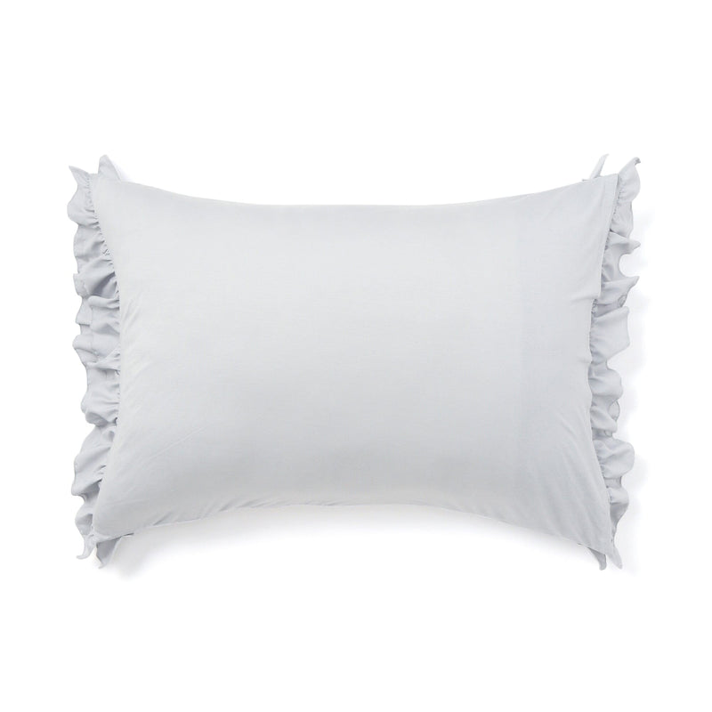 Fuwaro Cooling Pillow Cover Ruffles 700 X 500 Gray