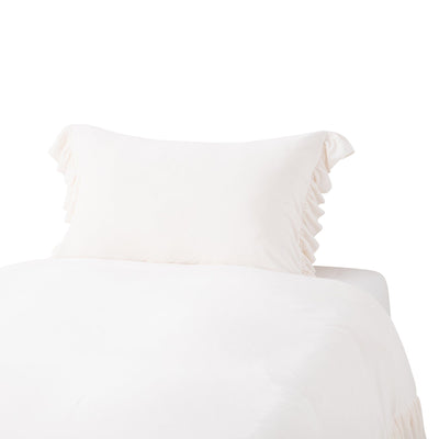 Warmy Argan Oil Frill Pillow Case 700 X 500White