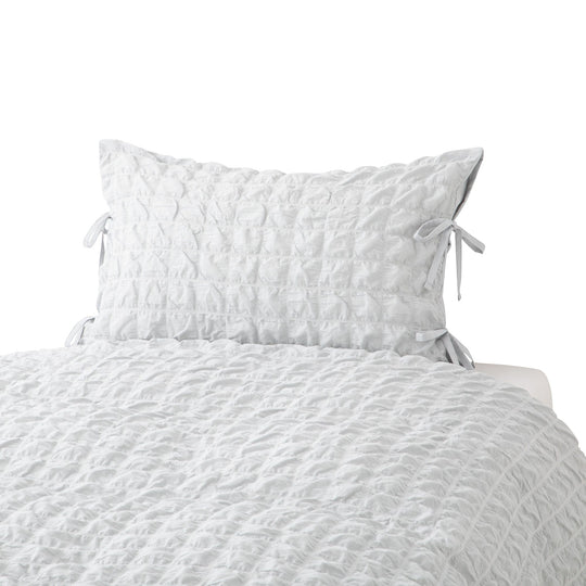 Sheersucker Check Pillowcase 700 X 500 Light Blue