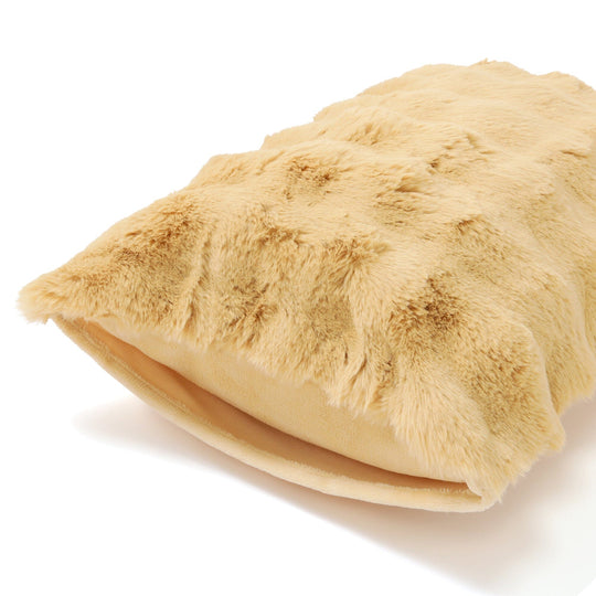 Warmy Pokomoko Fur Pillowcase Yellow